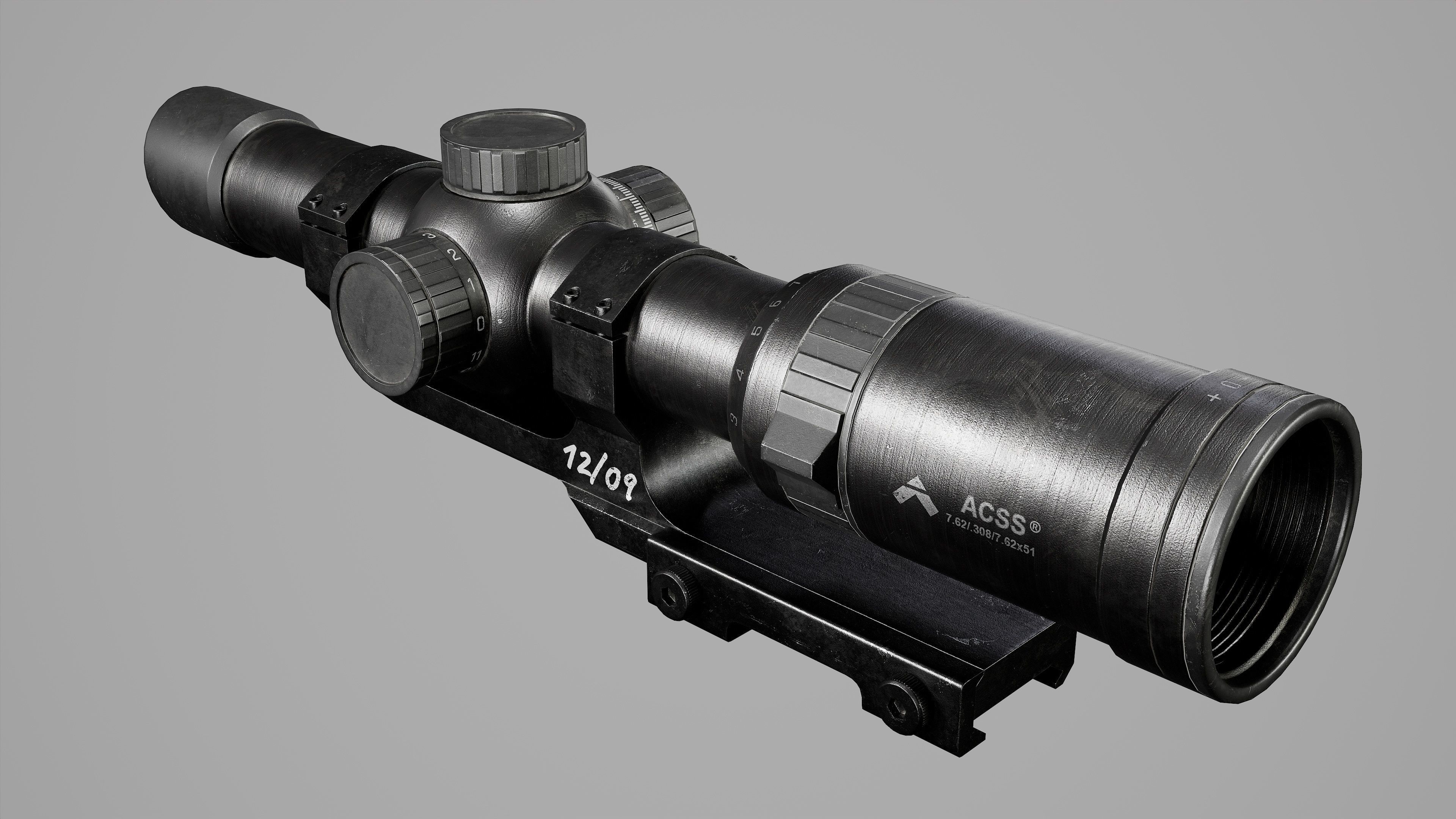 FN SCAR-H Body Kit Low-poly 3D model_21