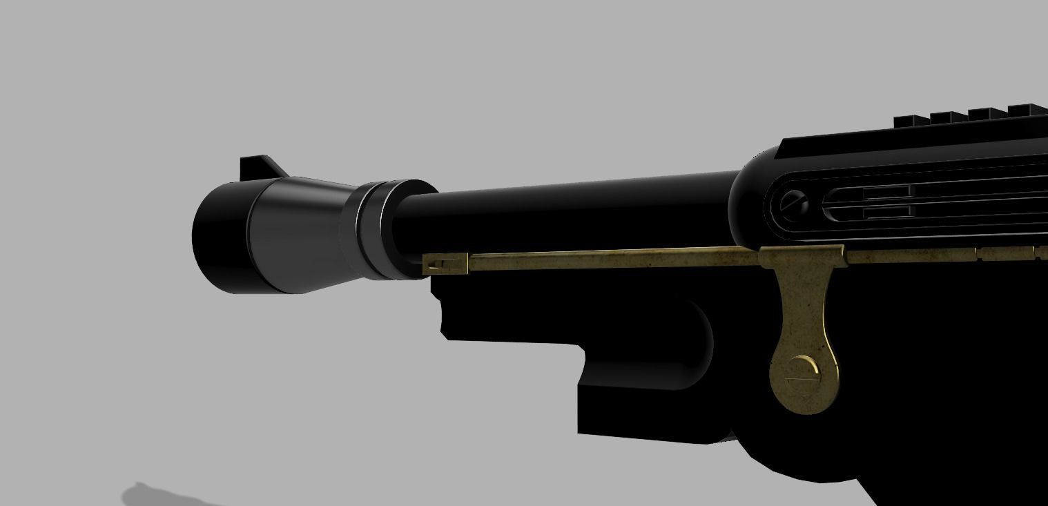 The Mandalorian Blaster 3D print model_3