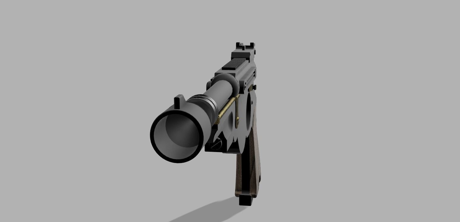 The Mandalorian Blaster 3D print model_2