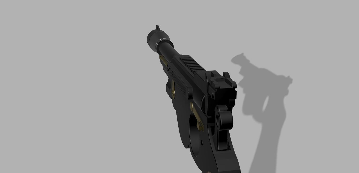The Mandalorian Blaster 3D print model_7