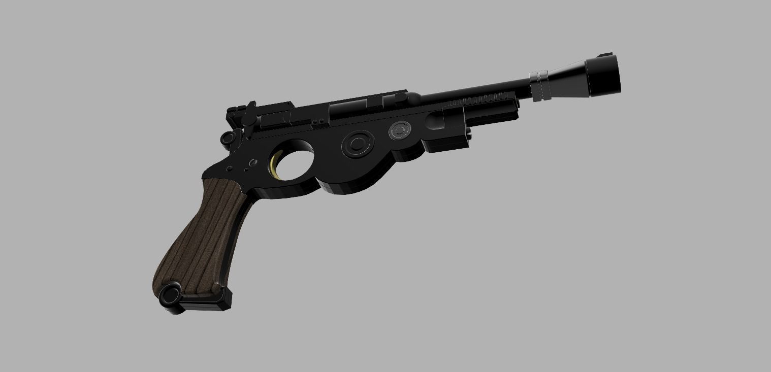 The Mandalorian Blaster 3D print model_1