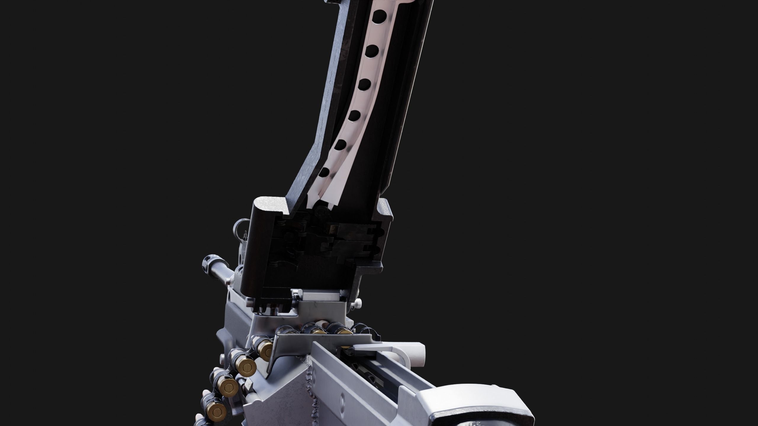 M249 Saw Low-poly 3D model_5