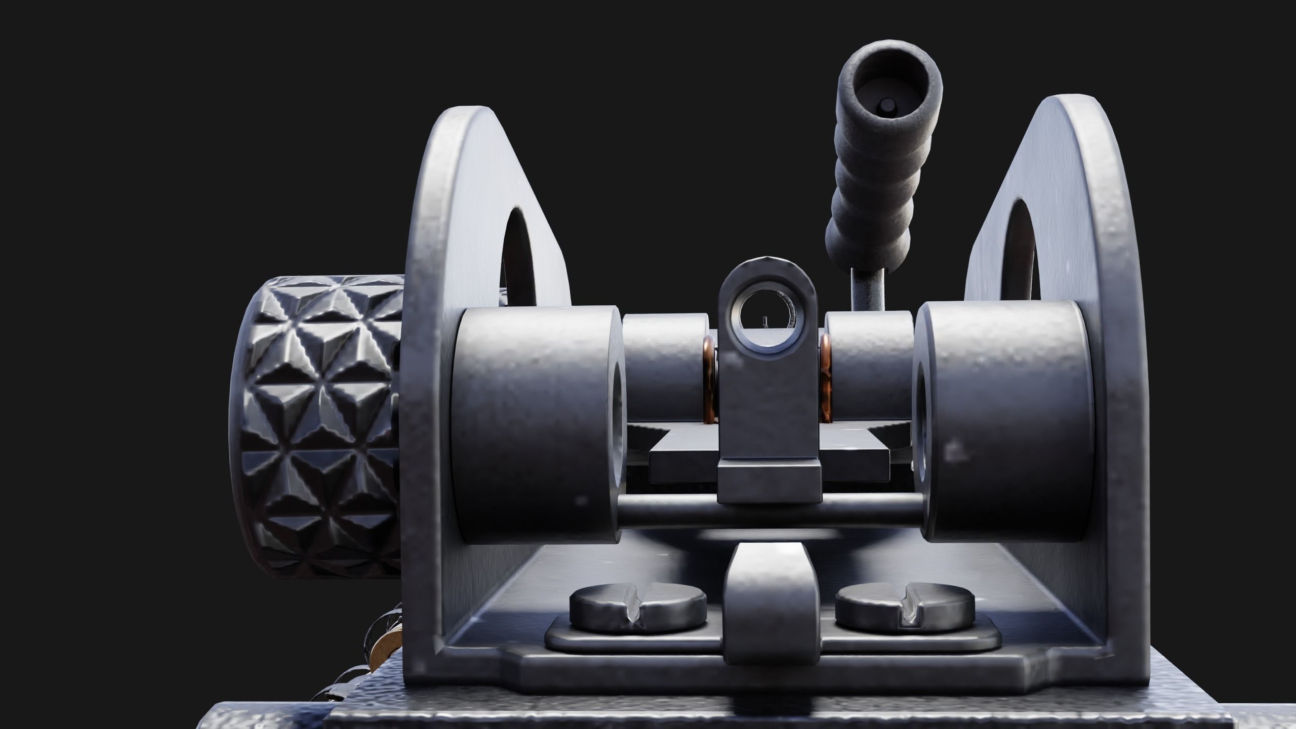 M249 Saw Low-poly 3D model_3