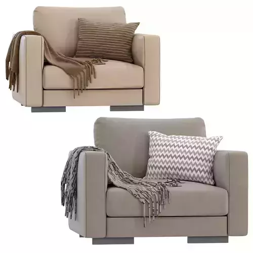 Armchair Magnum Leather By Flexform