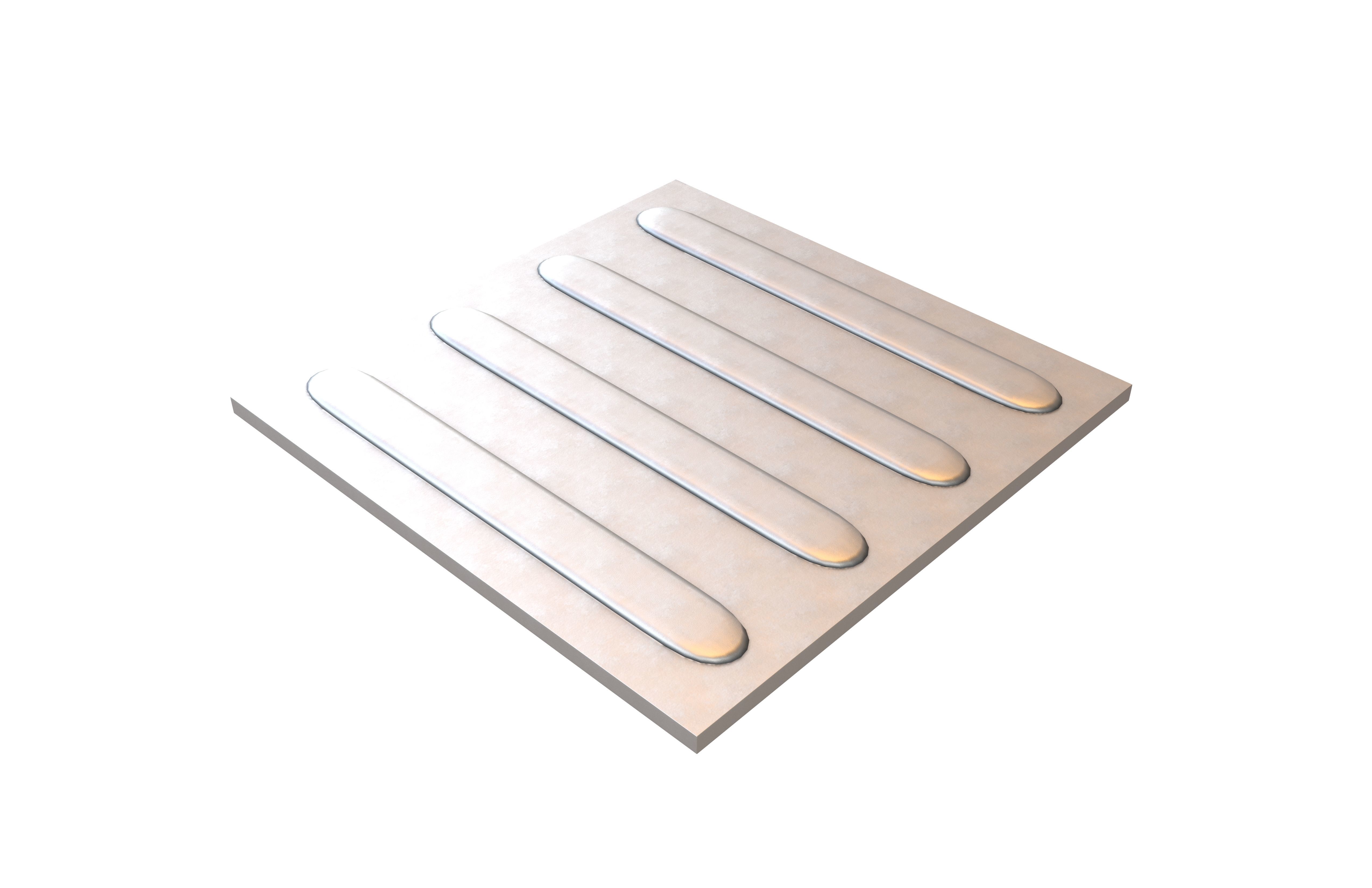 Blind Indicator Tactile Paving Tiles v2 005 Low-poly 3D model_2