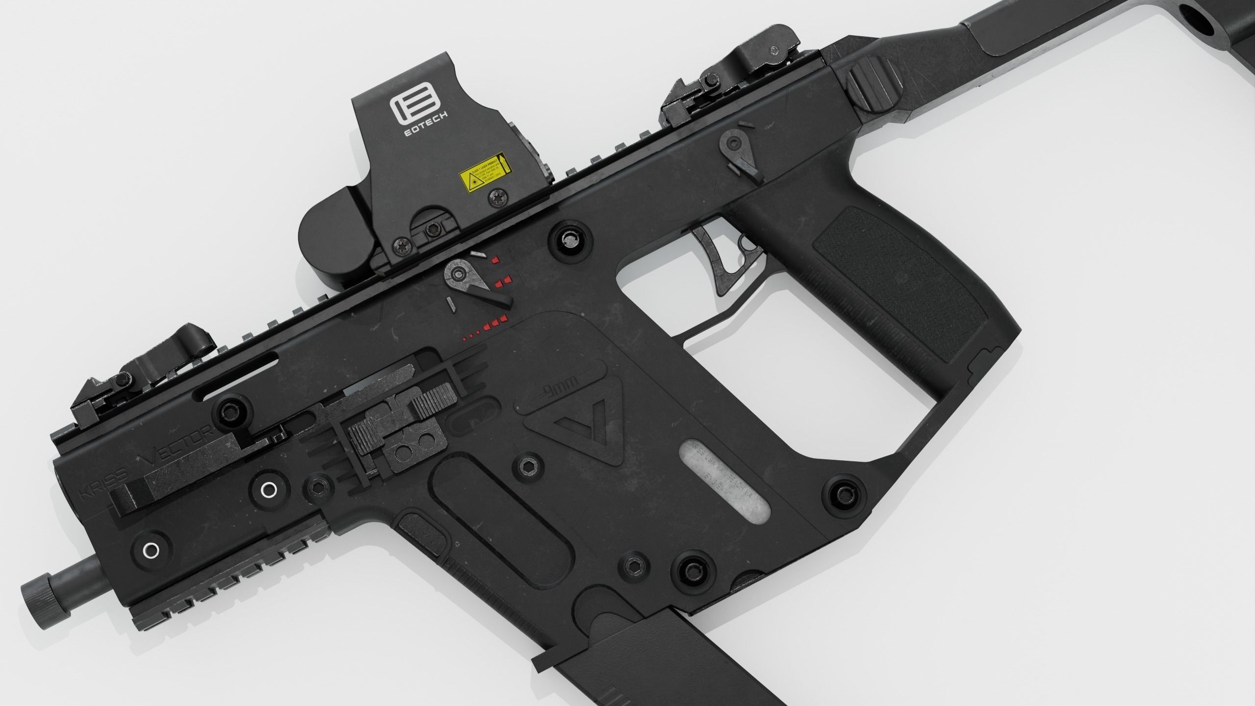 KRISS VECTOR Low-poly 3D model_2