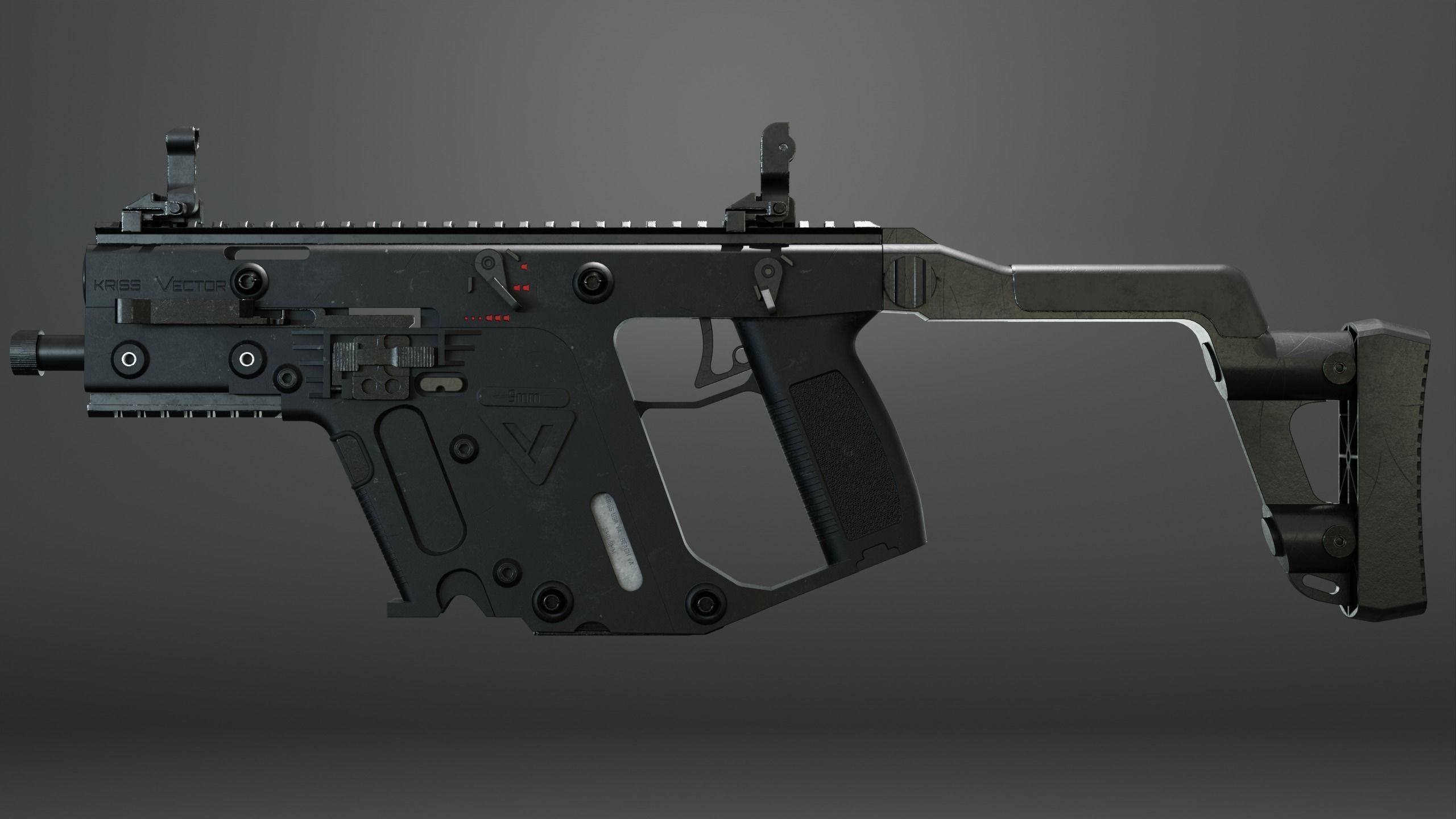 KRISS VECTOR Low-poly 3D model_6