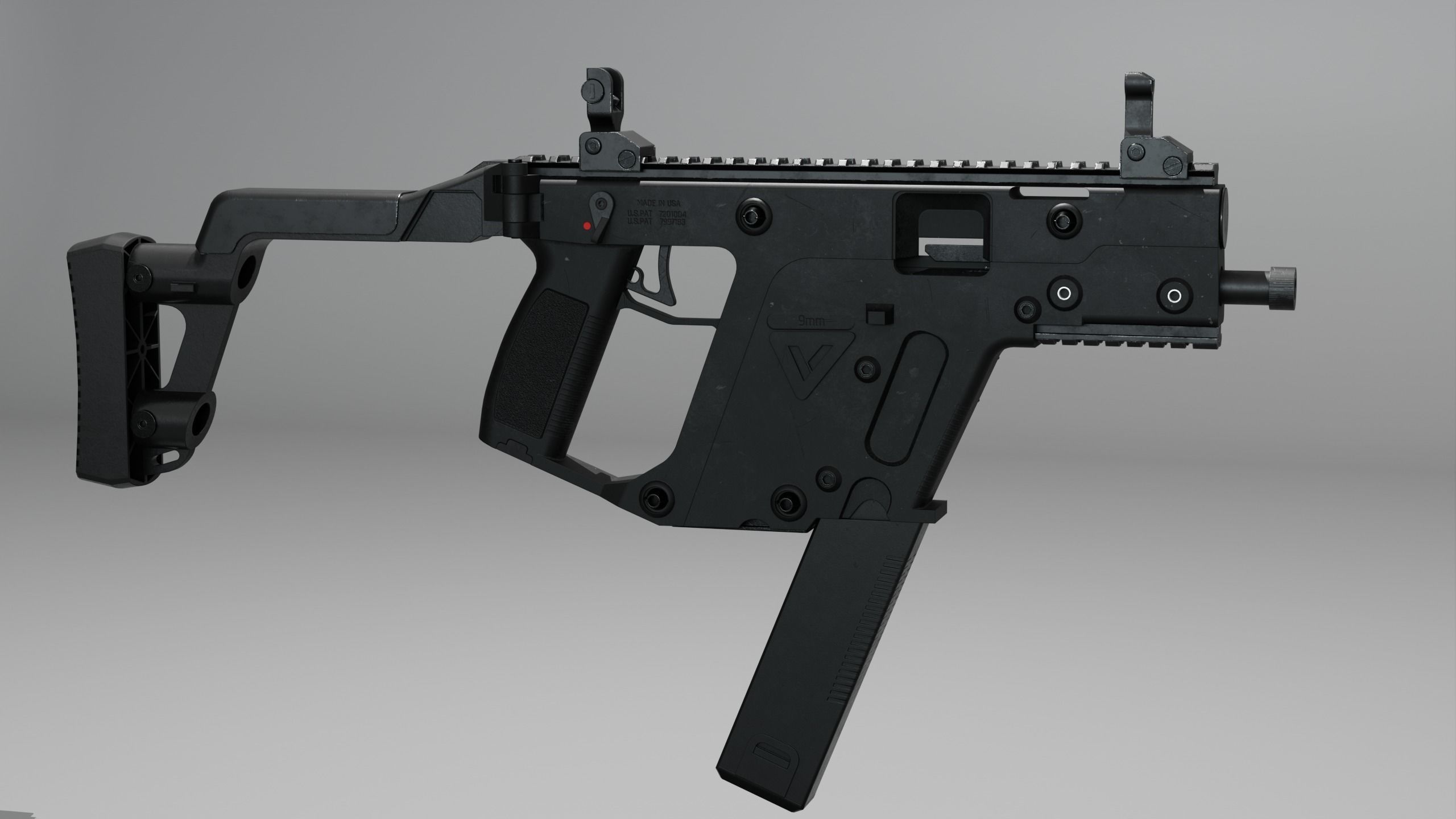 KRISS VECTOR Low-poly 3D model_5