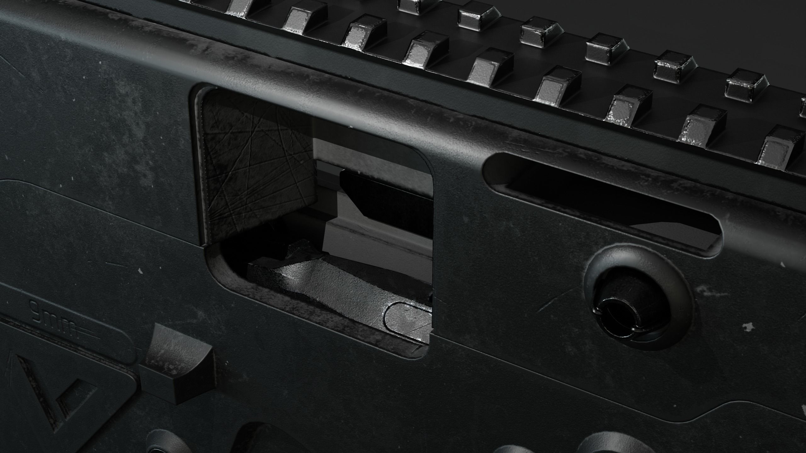 KRISS VECTOR Low-poly 3D model_9