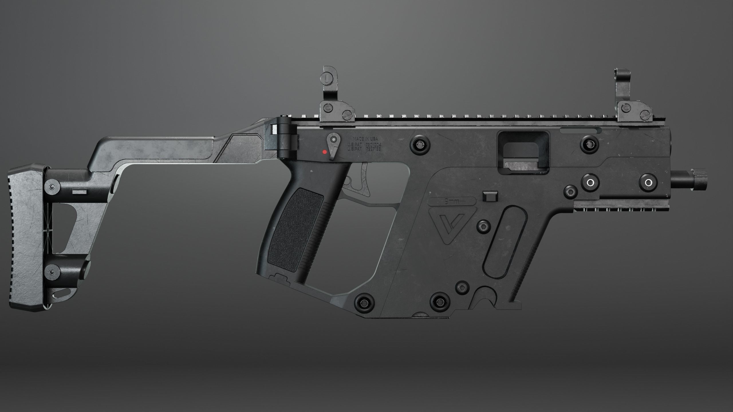 KRISS VECTOR Low-poly 3D model_8