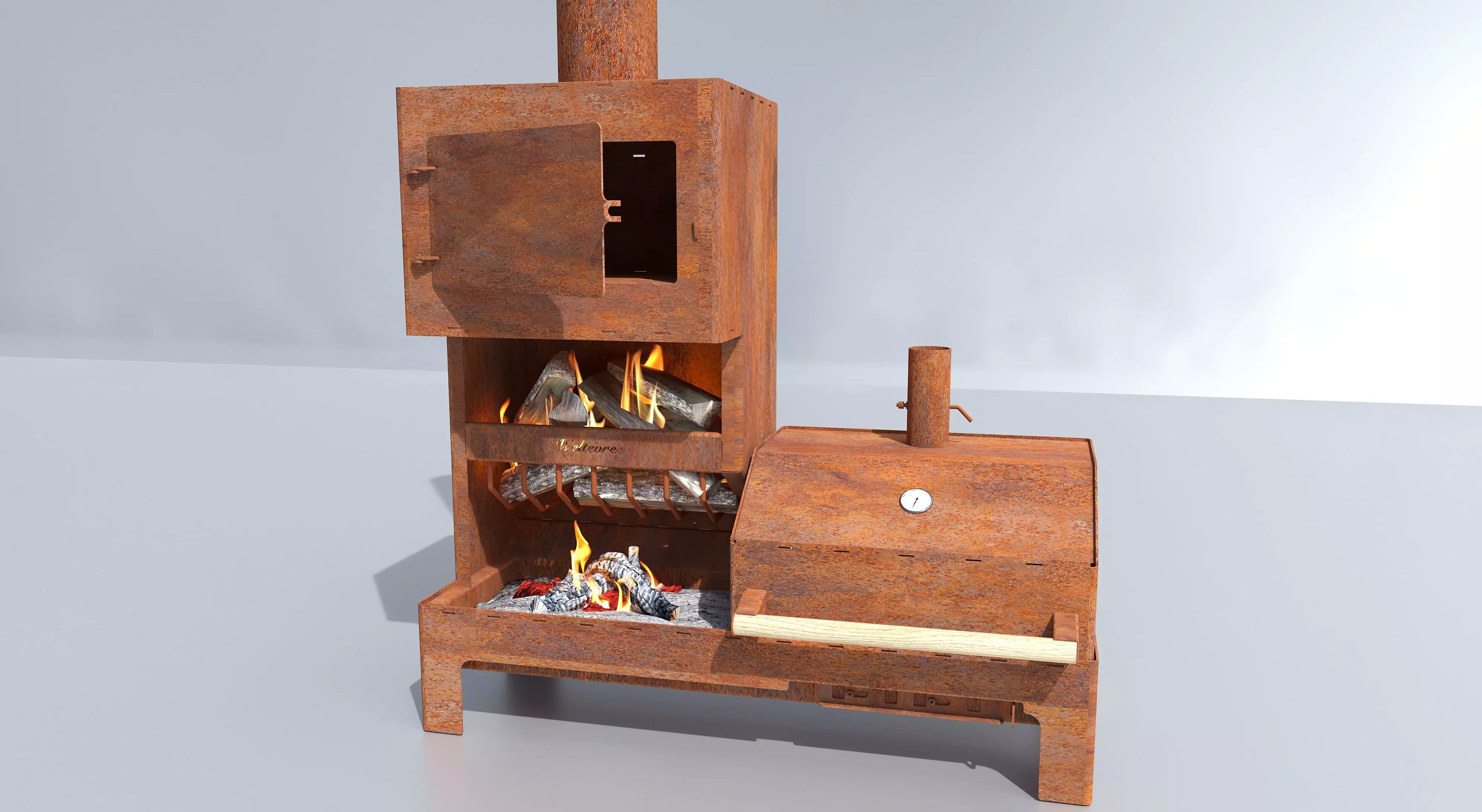 Old Outdoor Oven Free 3D model