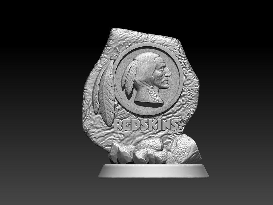 NFL - Washington Redskins Statude Decor - CNC wood - 3d print 3D print model_2