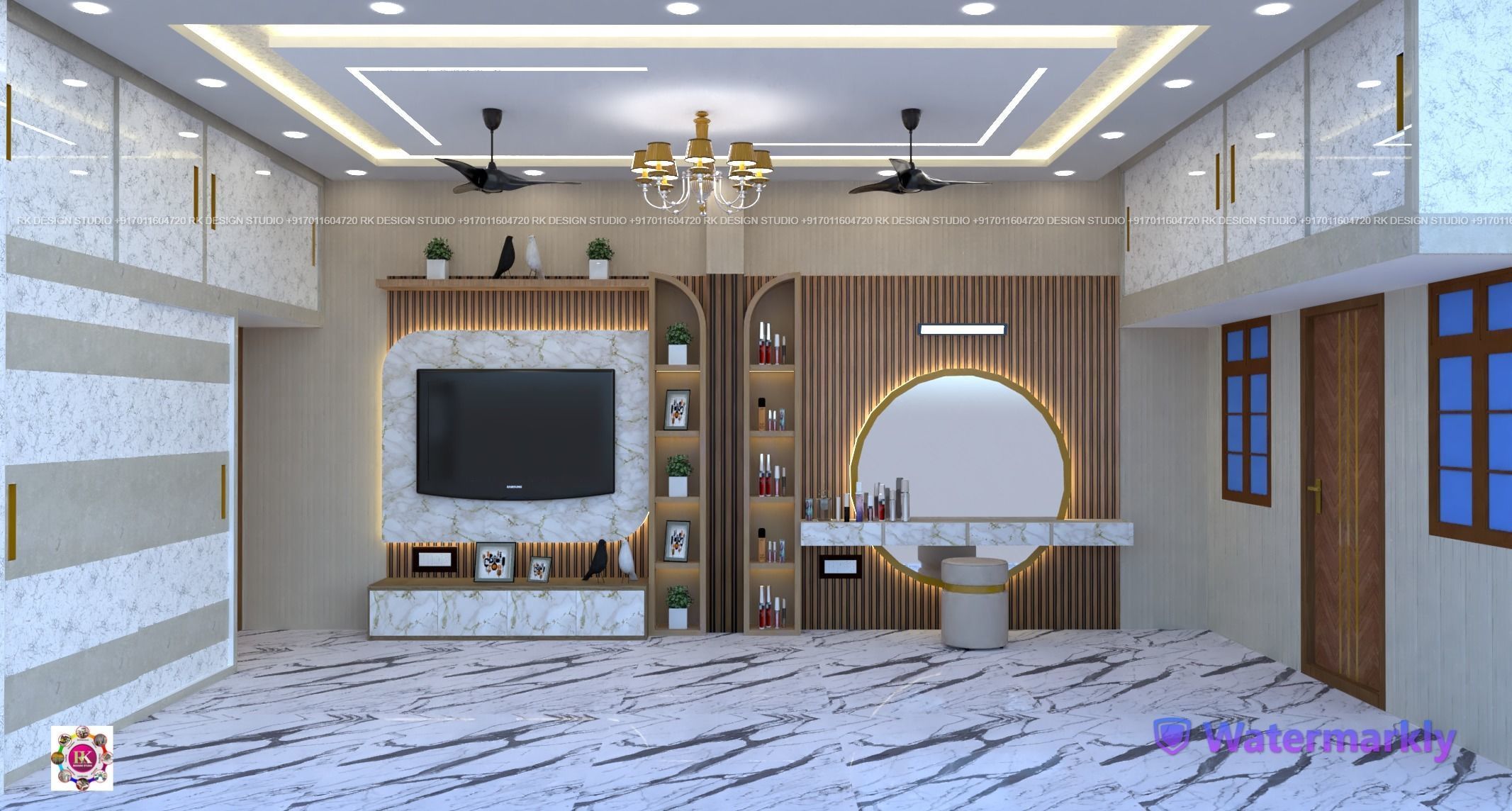 bedroom interior design sketchup model 3D model_1