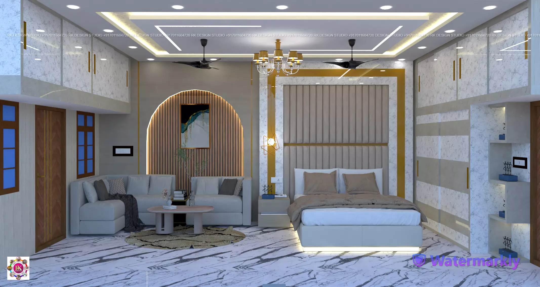 bedroom interior design sketchup model 3D model_0