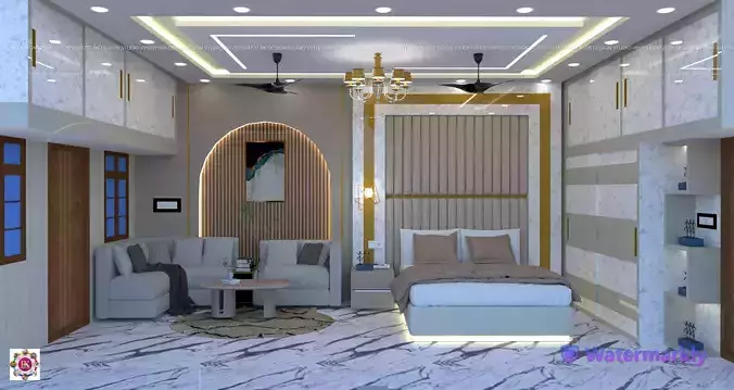 bedroom interior design sketchup model