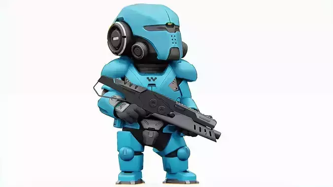 TOON TROOPER ELIOT   RIGGED 3D model