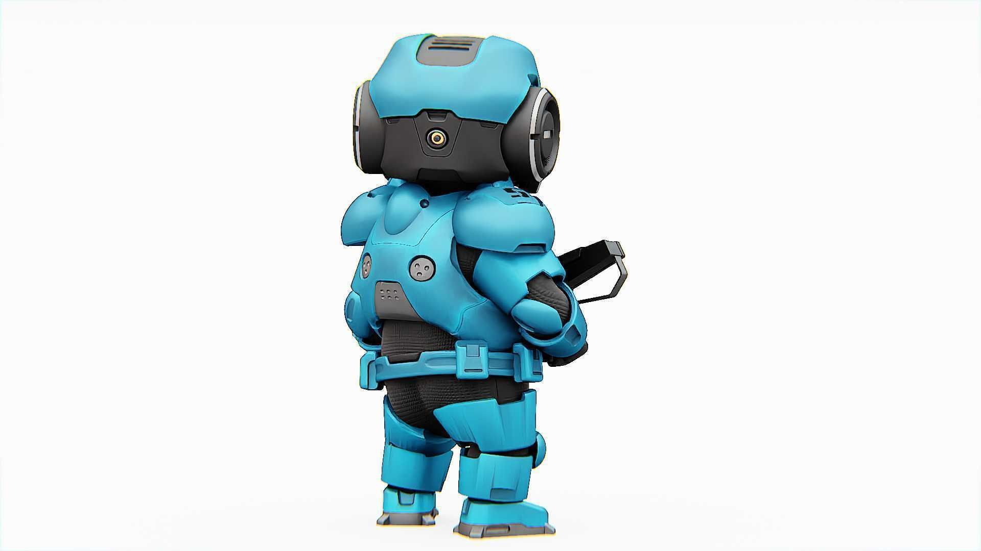 TOON TROOPER ELIOT RIGGED 3D model_8