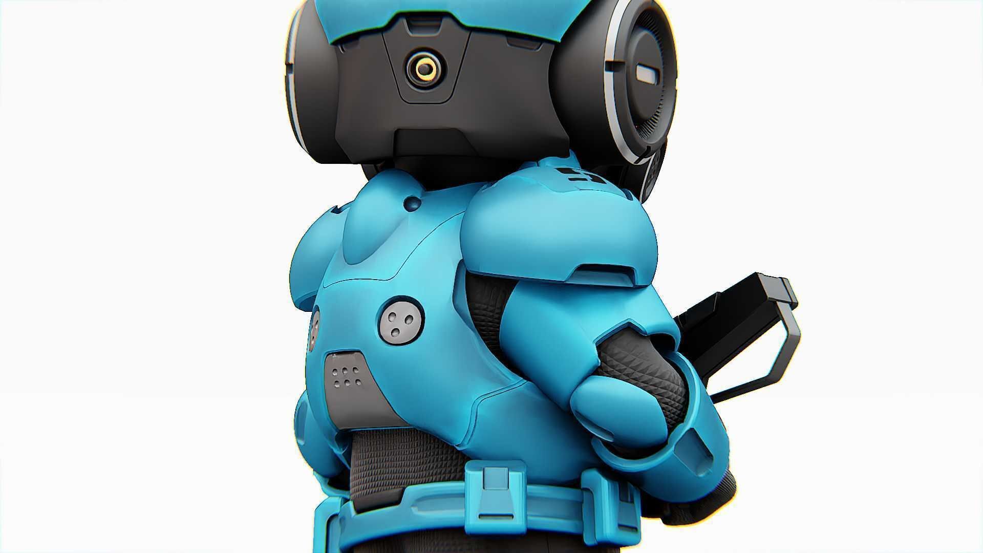 TOON TROOPER ELIOT RIGGED 3D model_14