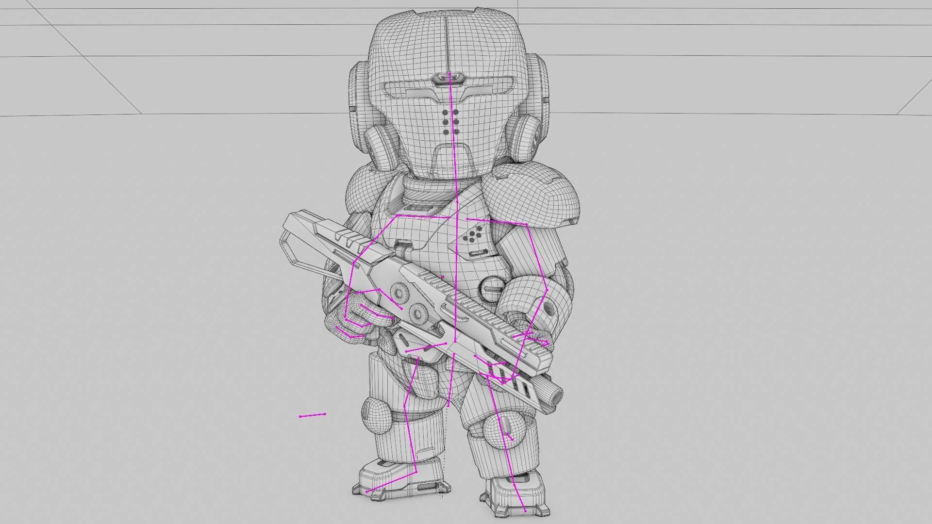 TOON TROOPER ELIOT RIGGED 3D model_37