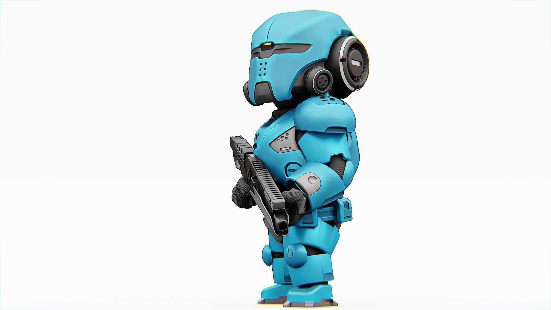 TOON TROOPER ELIOT RIGGED 3D model_17