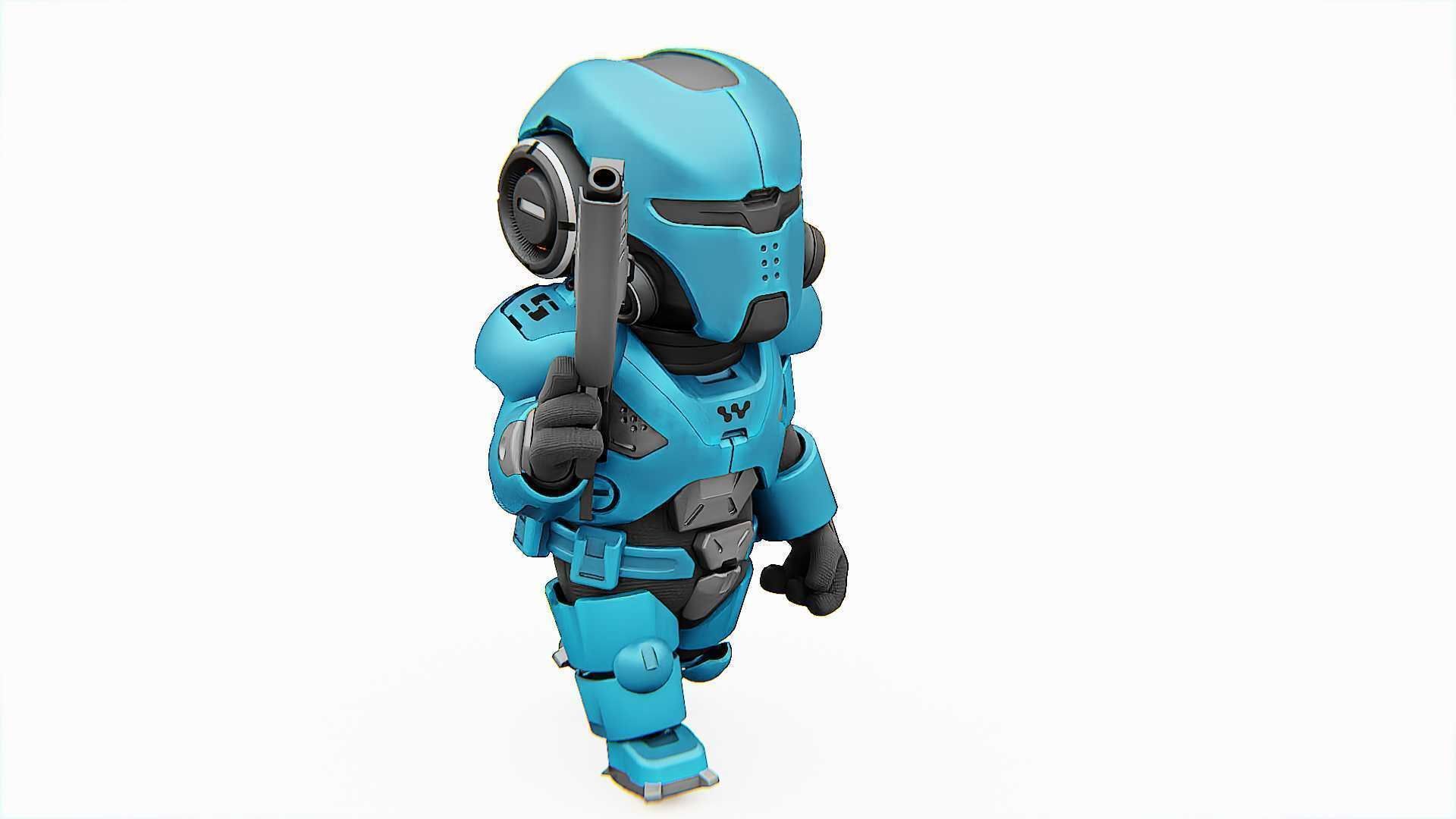 TOON TROOPER ELIOT RIGGED 3D model_26