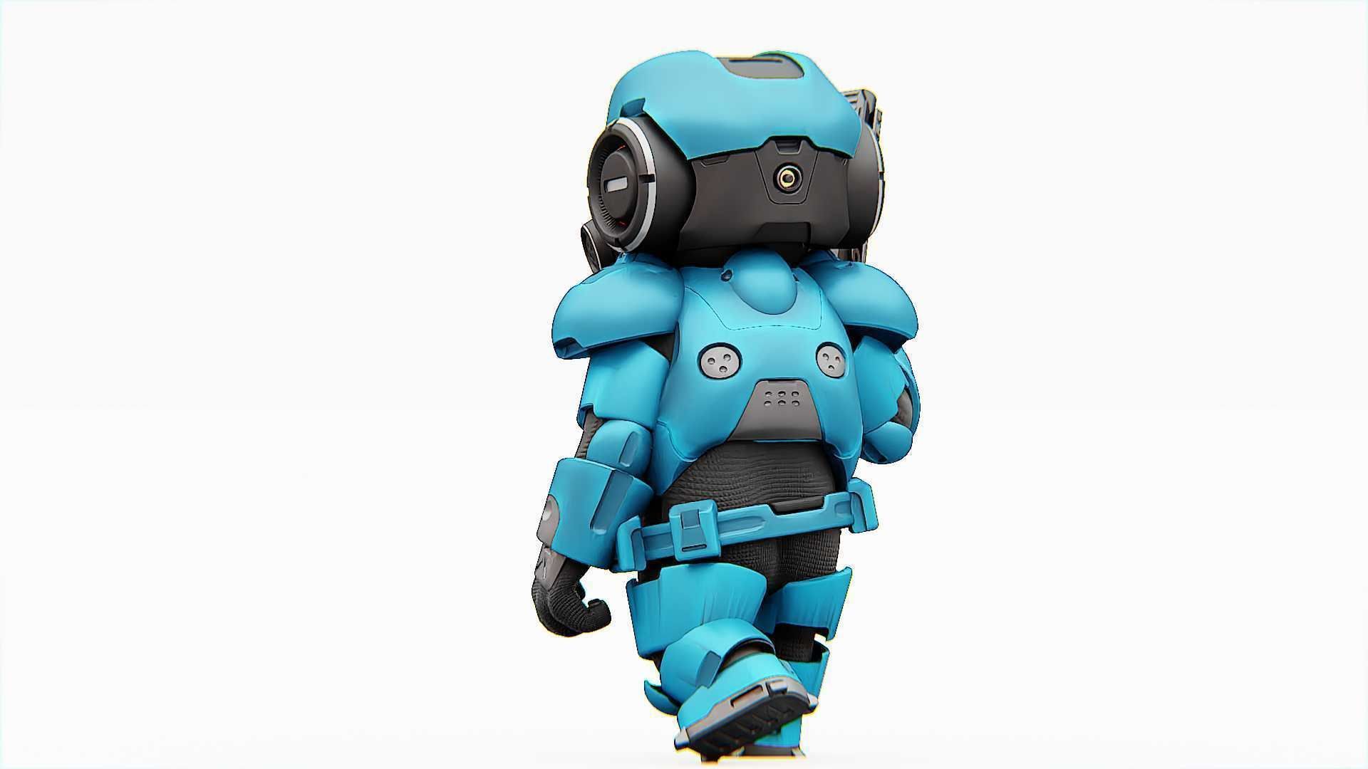 TOON TROOPER ELIOT RIGGED 3D model_24