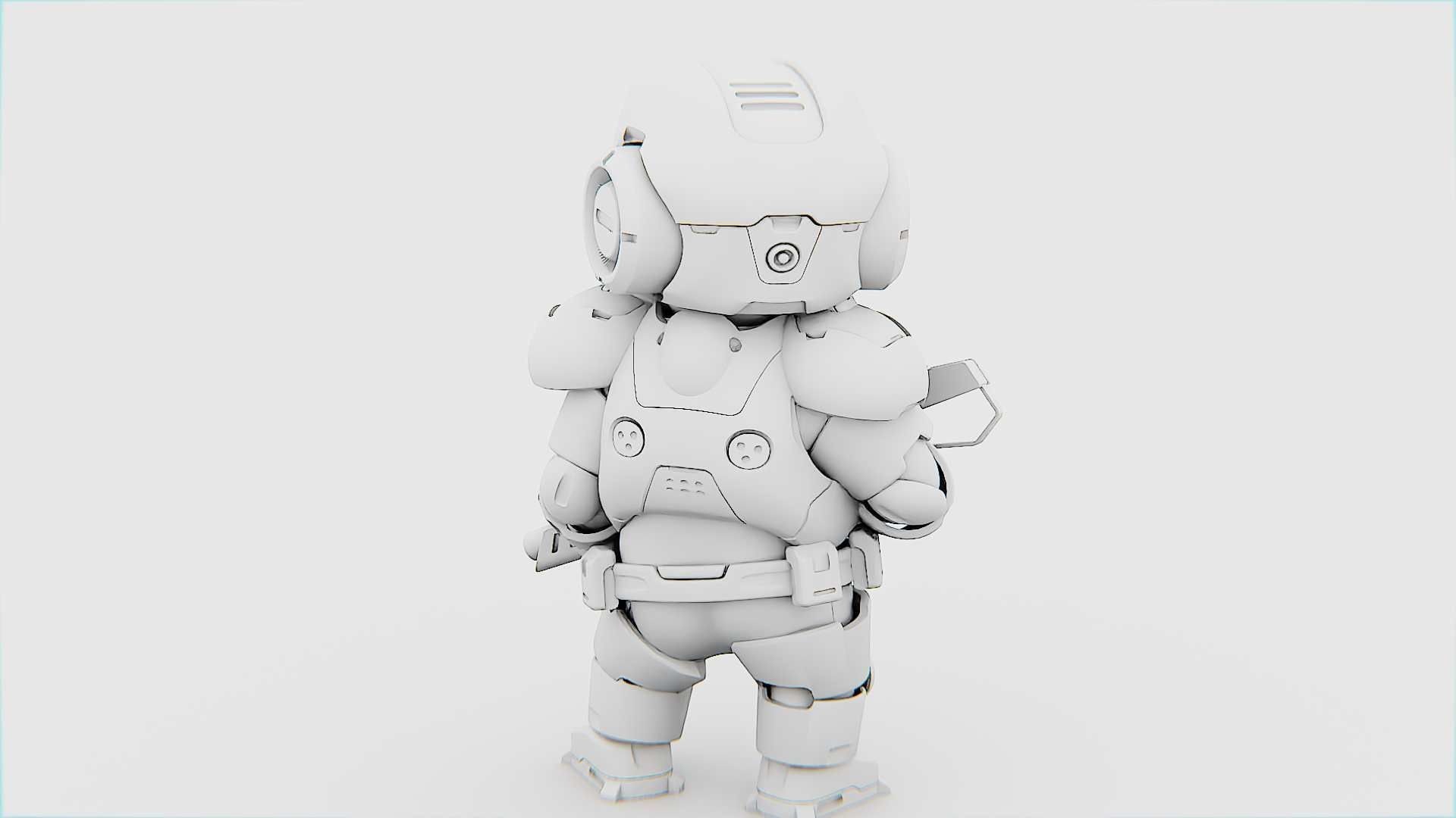 TOON TROOPER ELIOT RIGGED 3D model_32