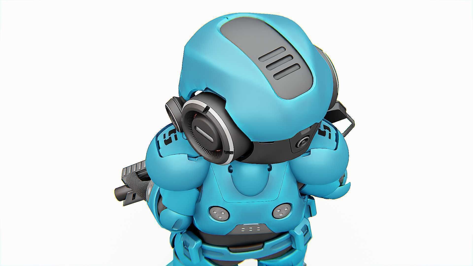 TOON TROOPER ELIOT RIGGED 3D model_18