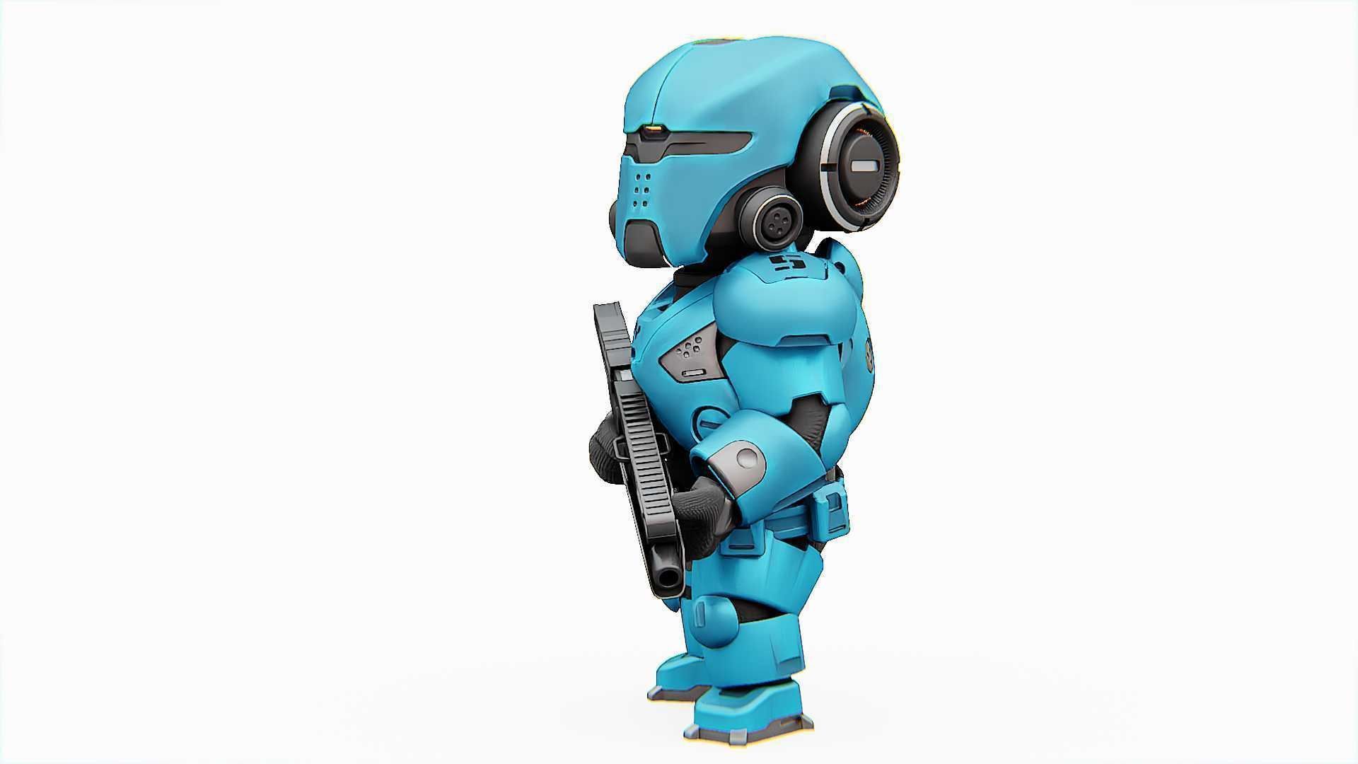 TOON TROOPER ELIOT RIGGED 3D model_4