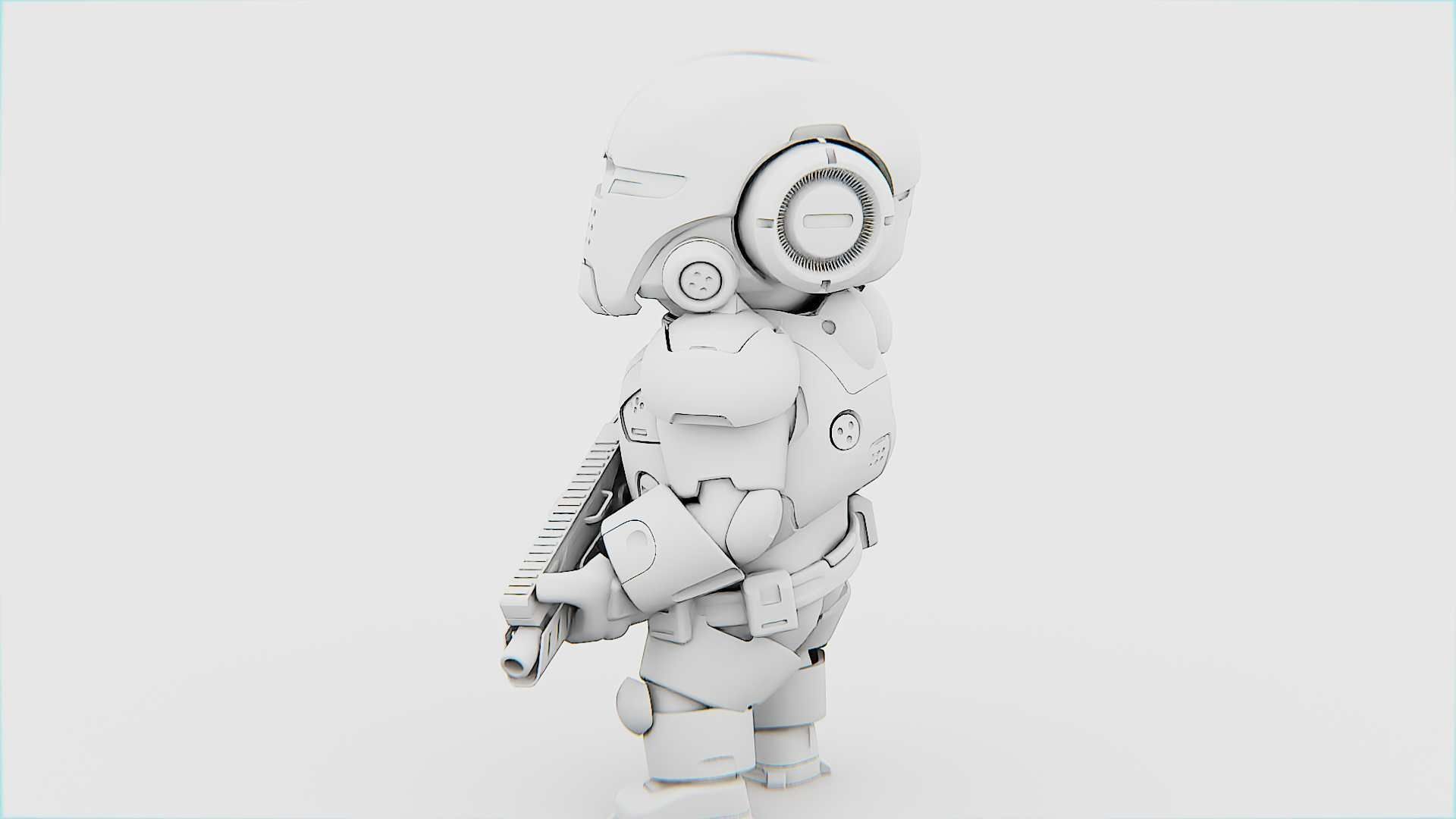 TOON TROOPER ELIOT RIGGED 3D model_31