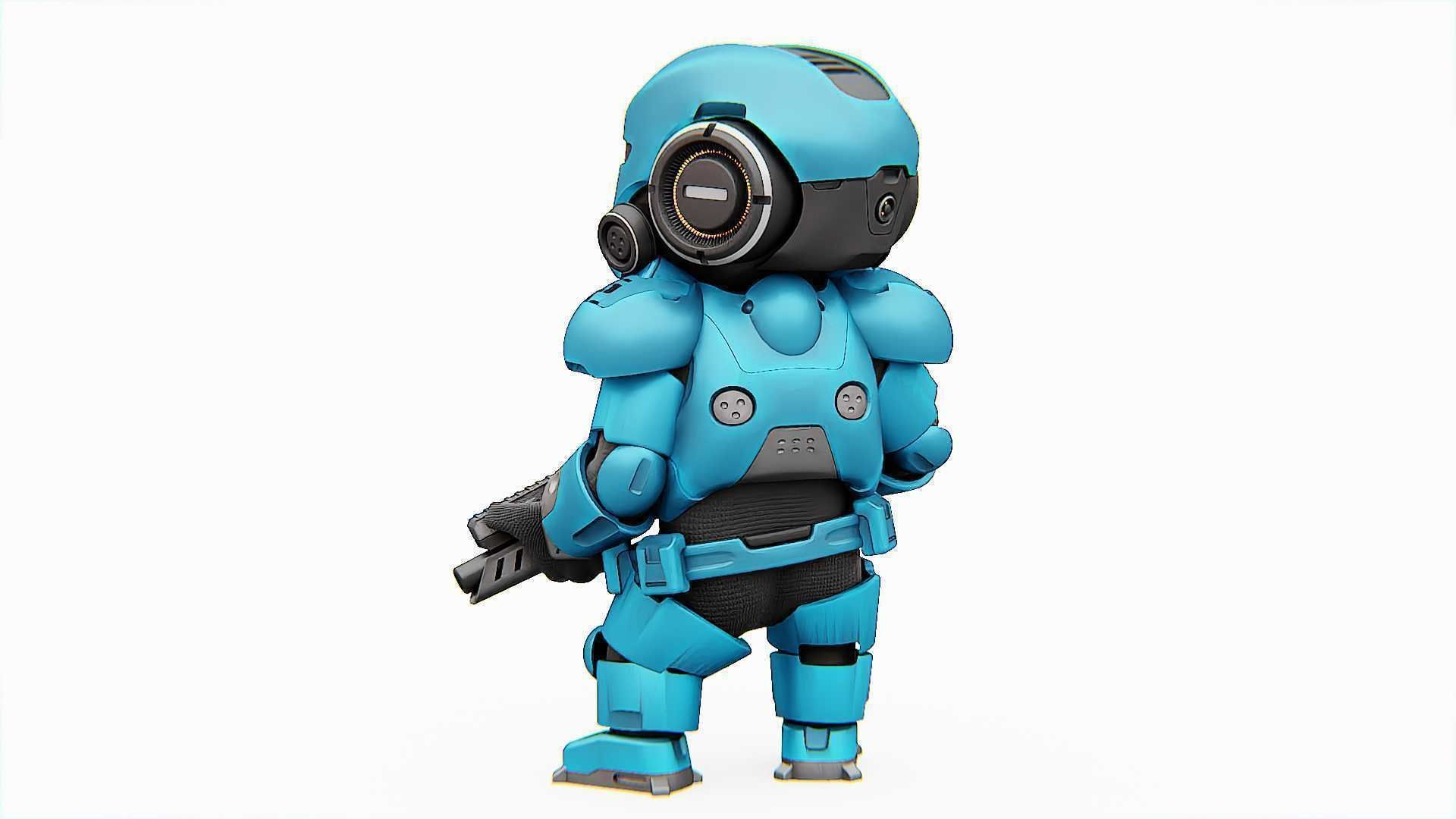 TOON TROOPER ELIOT RIGGED 3D model_6