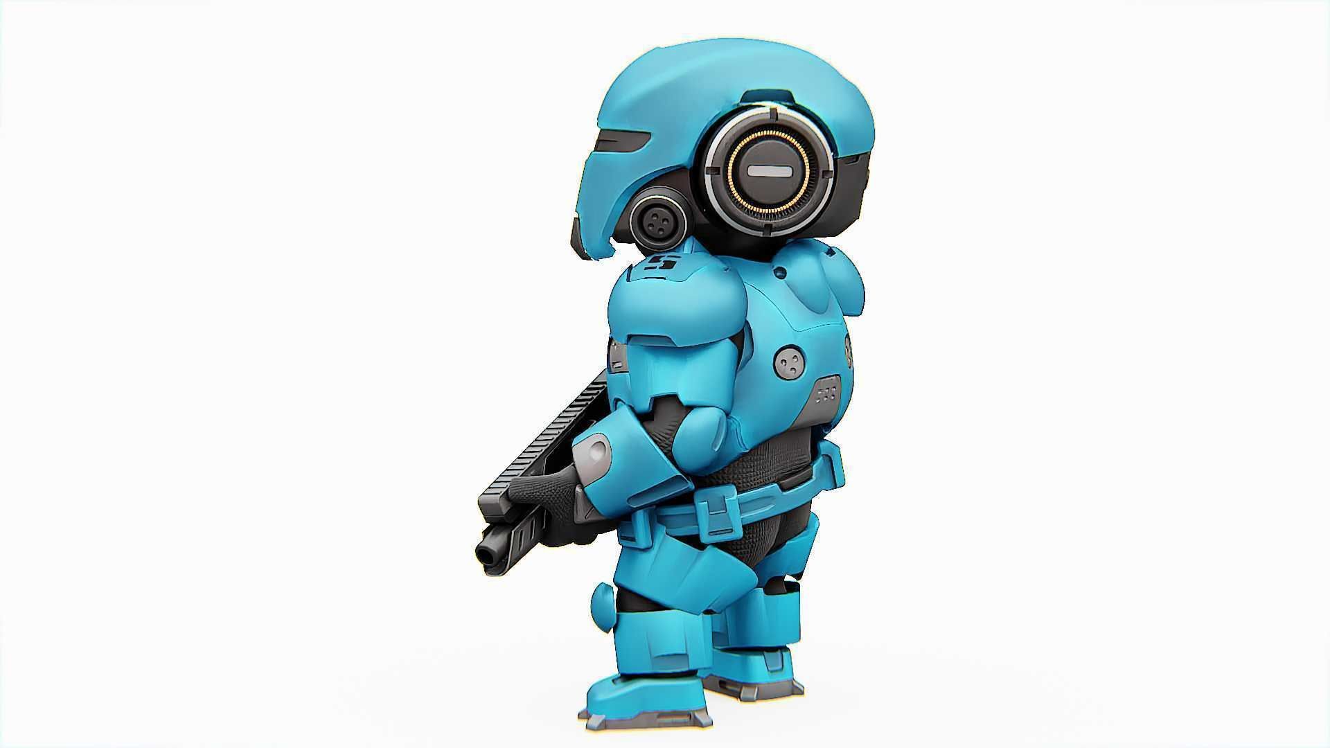 TOON TROOPER ELIOT RIGGED 3D model_5