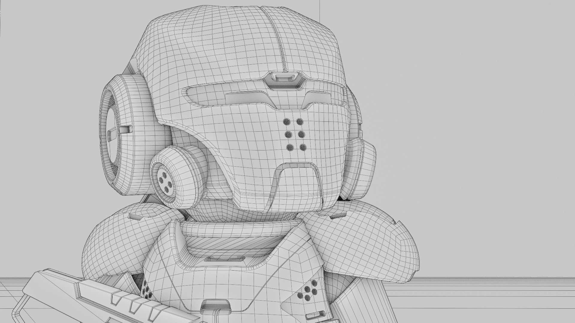 TOON TROOPER ELIOT RIGGED 3D model_38