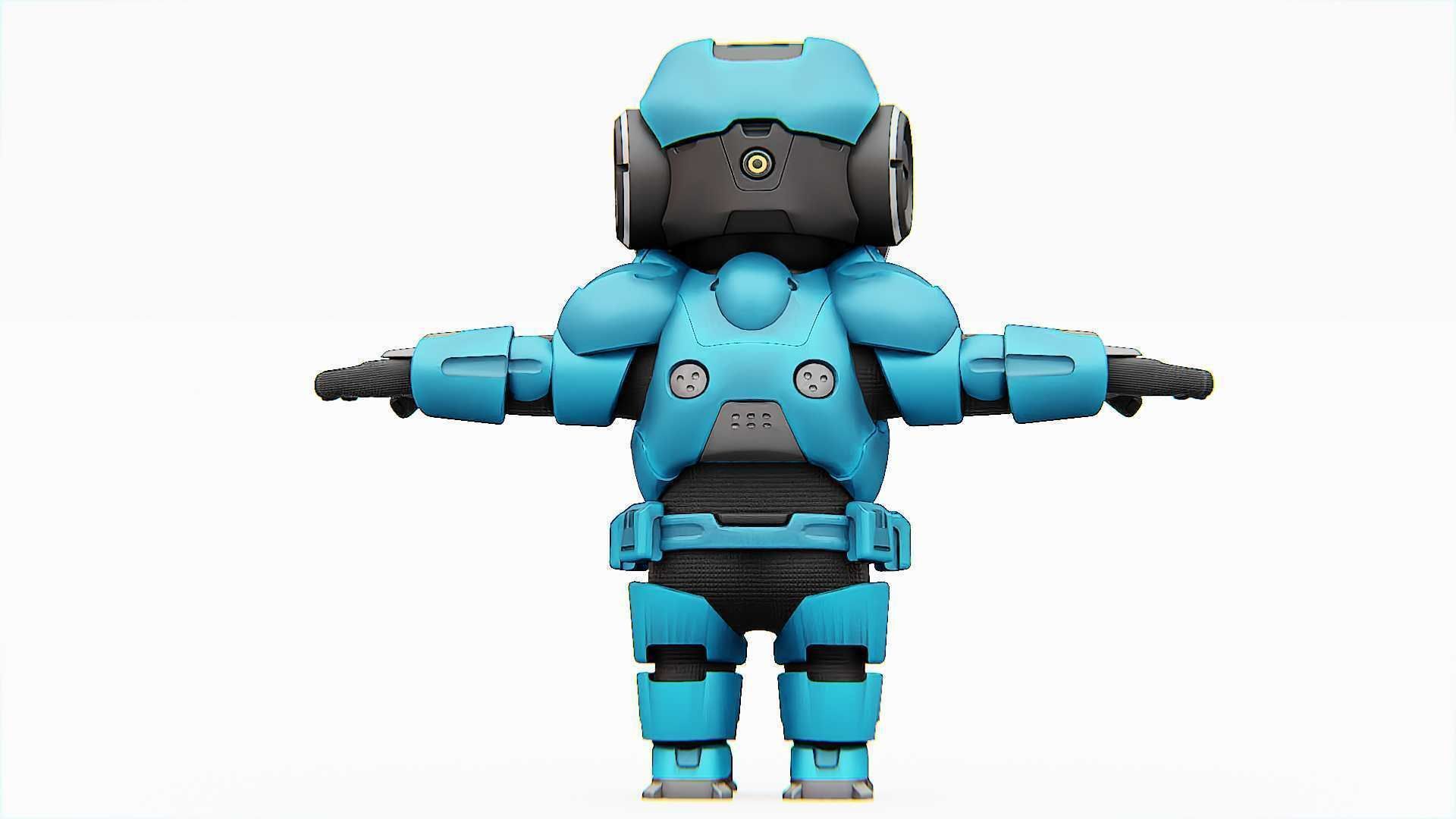 TOON TROOPER ELIOT RIGGED 3D model_20