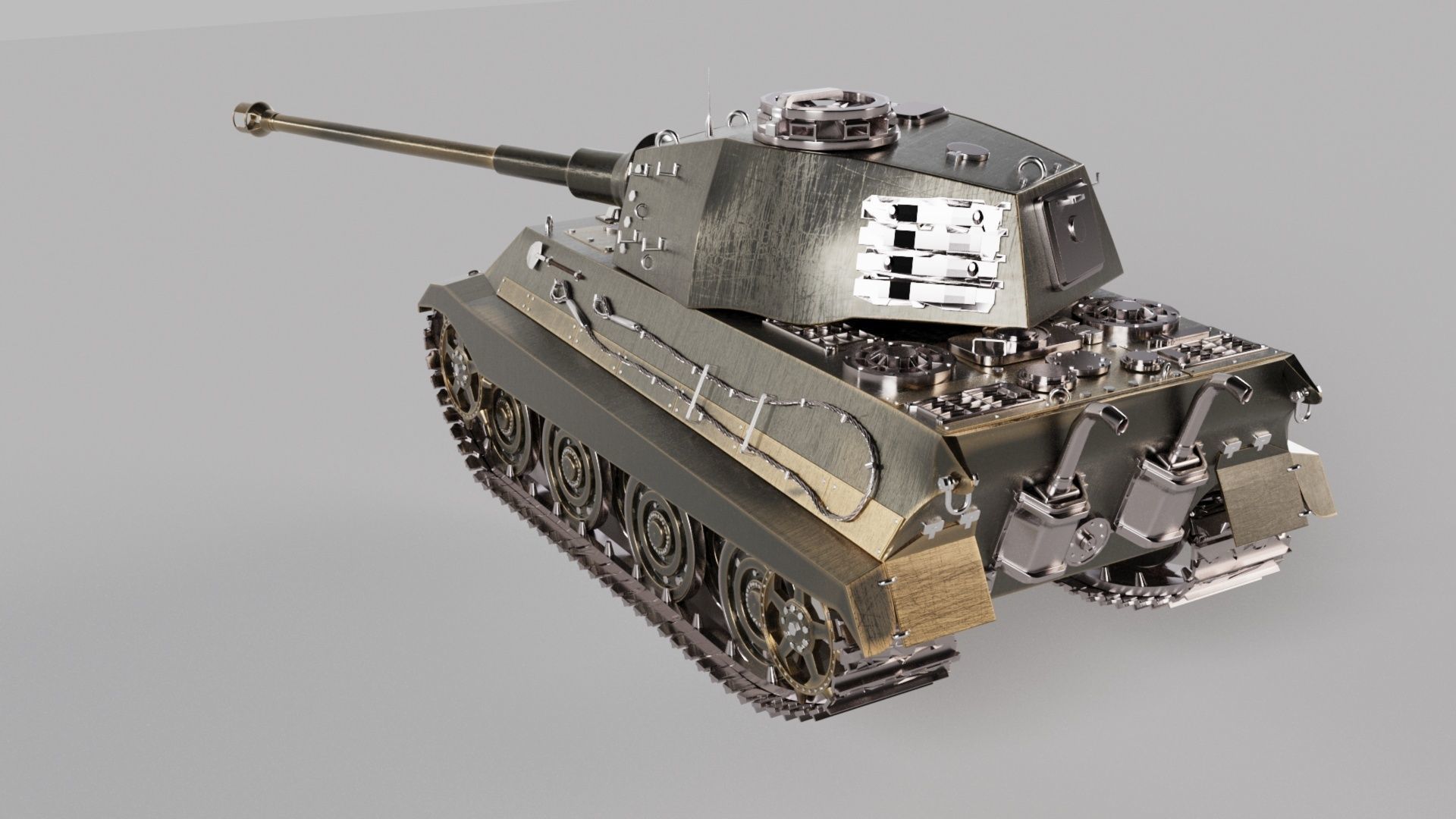 Tiger 2 3D model_2