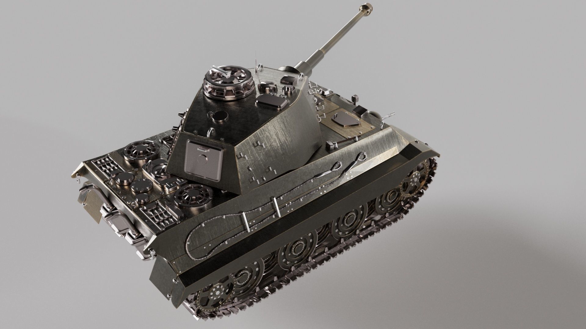 Tiger 2 3D model_3