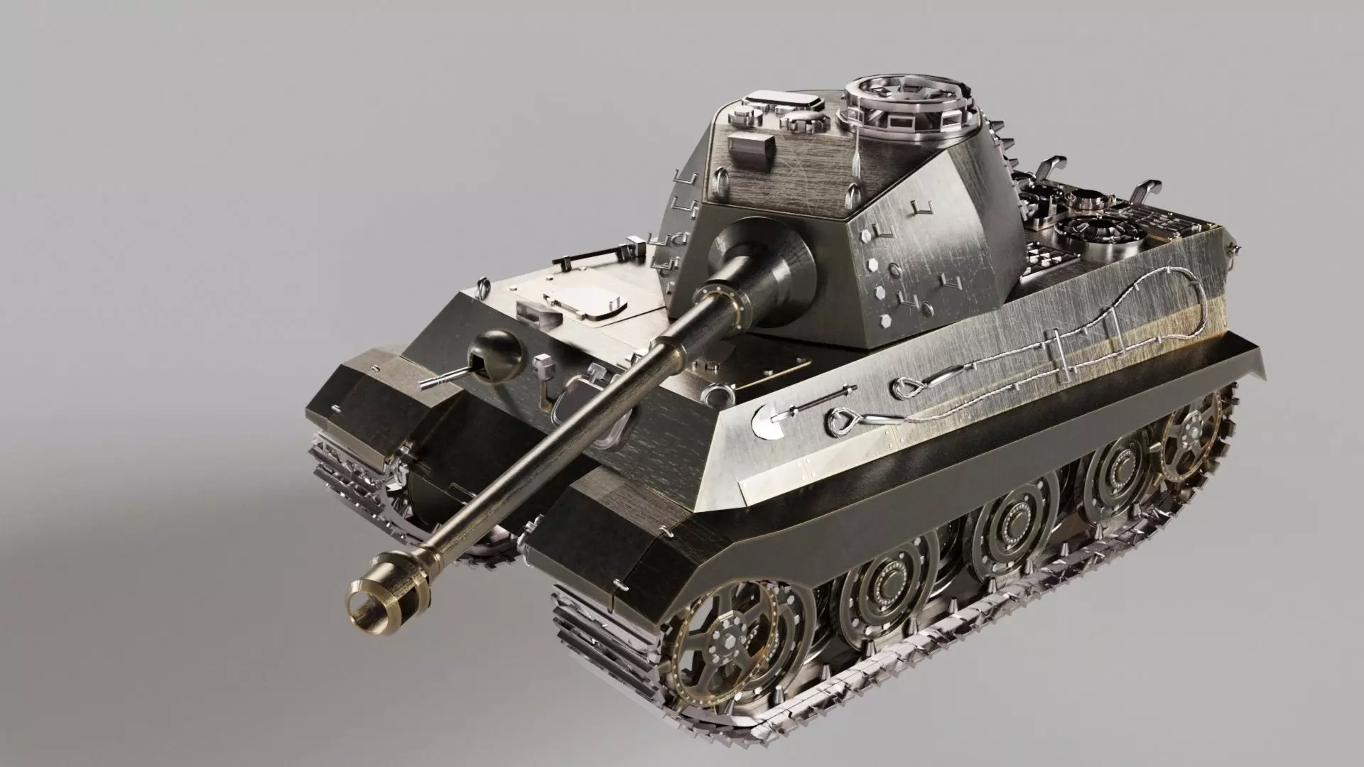 Tiger 2 3D model_0