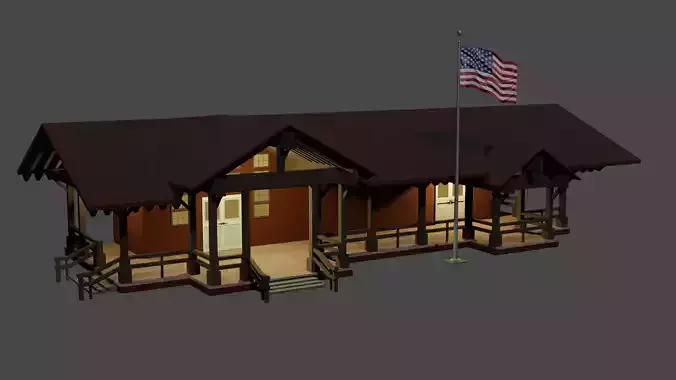 The forest house Free 3D model