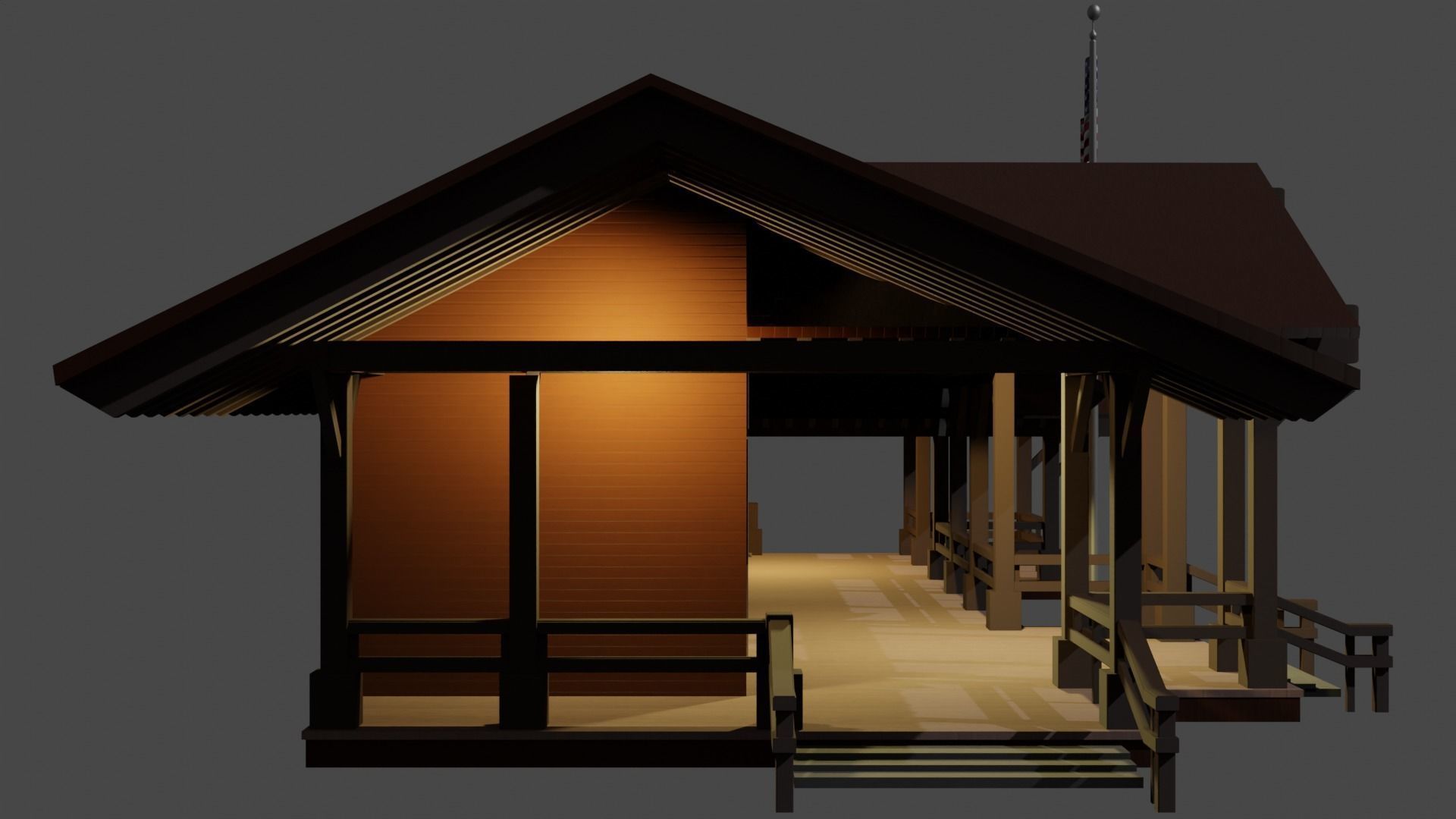 The forest house Free 3D model_3