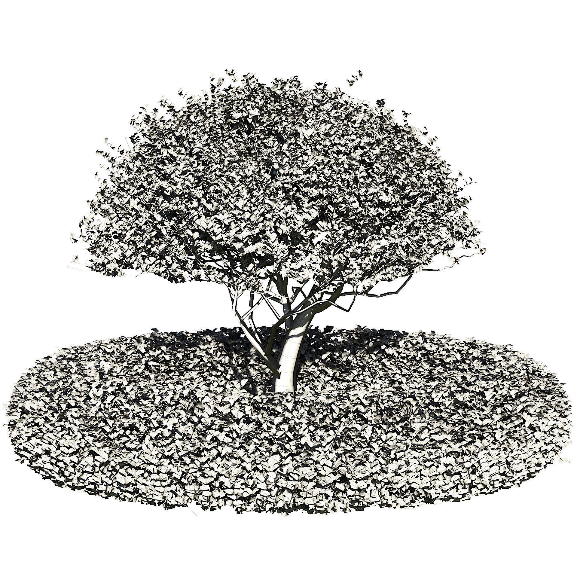 Landscaping and Hardscaping Low-poly 3D model_3