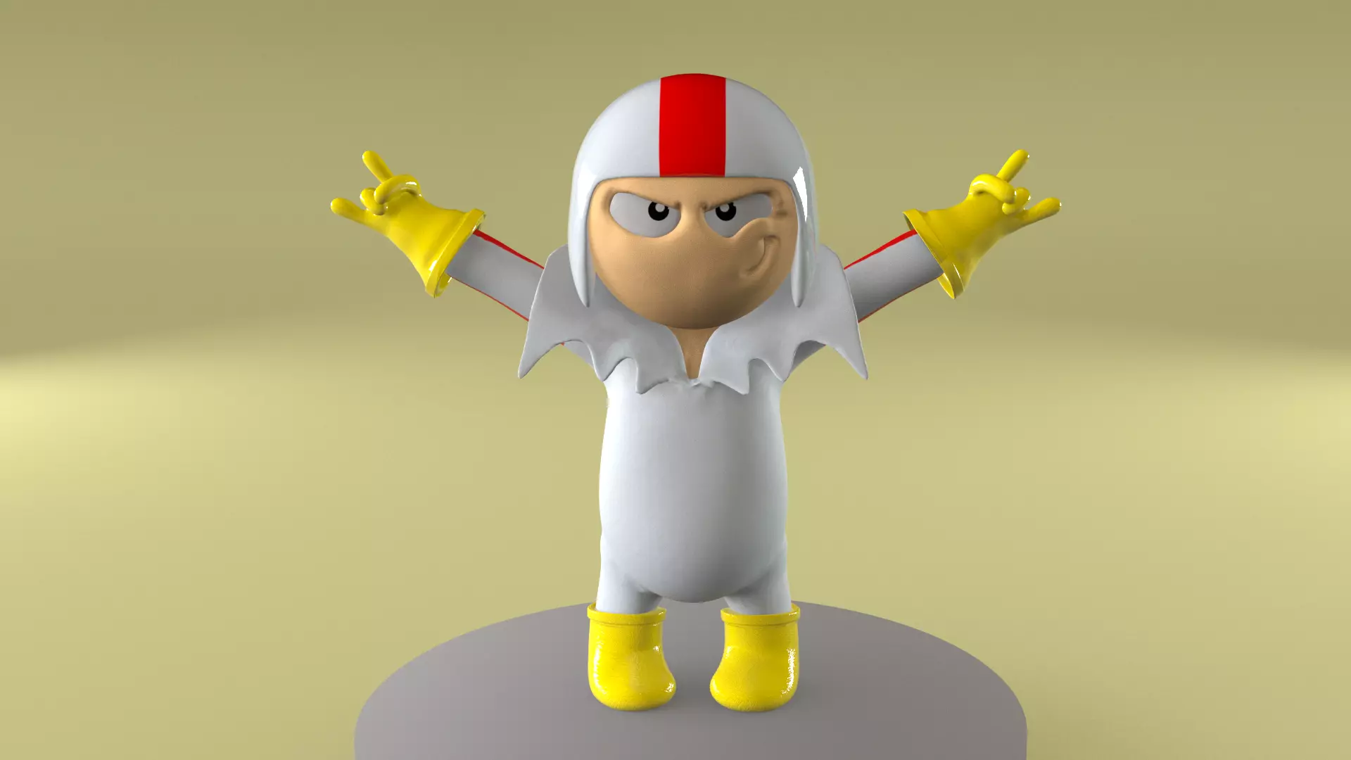 Disney Kick Bottowski Sculpt Free 3D model