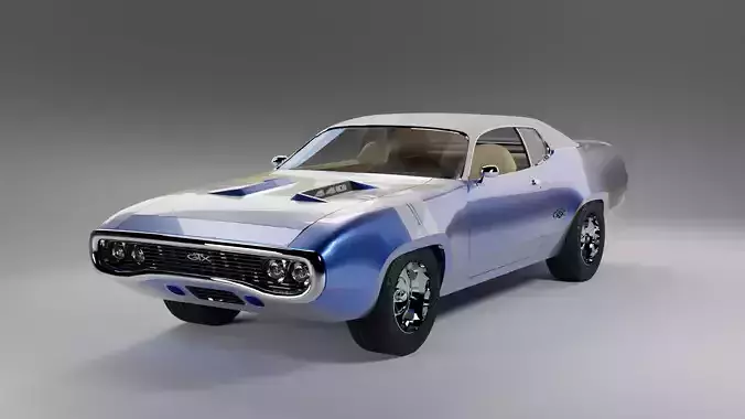 1971 Plymouth GTX 3D model