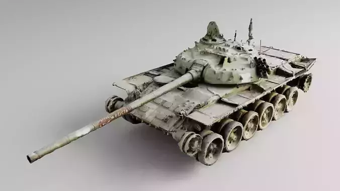 Destroyed T-72 tank  