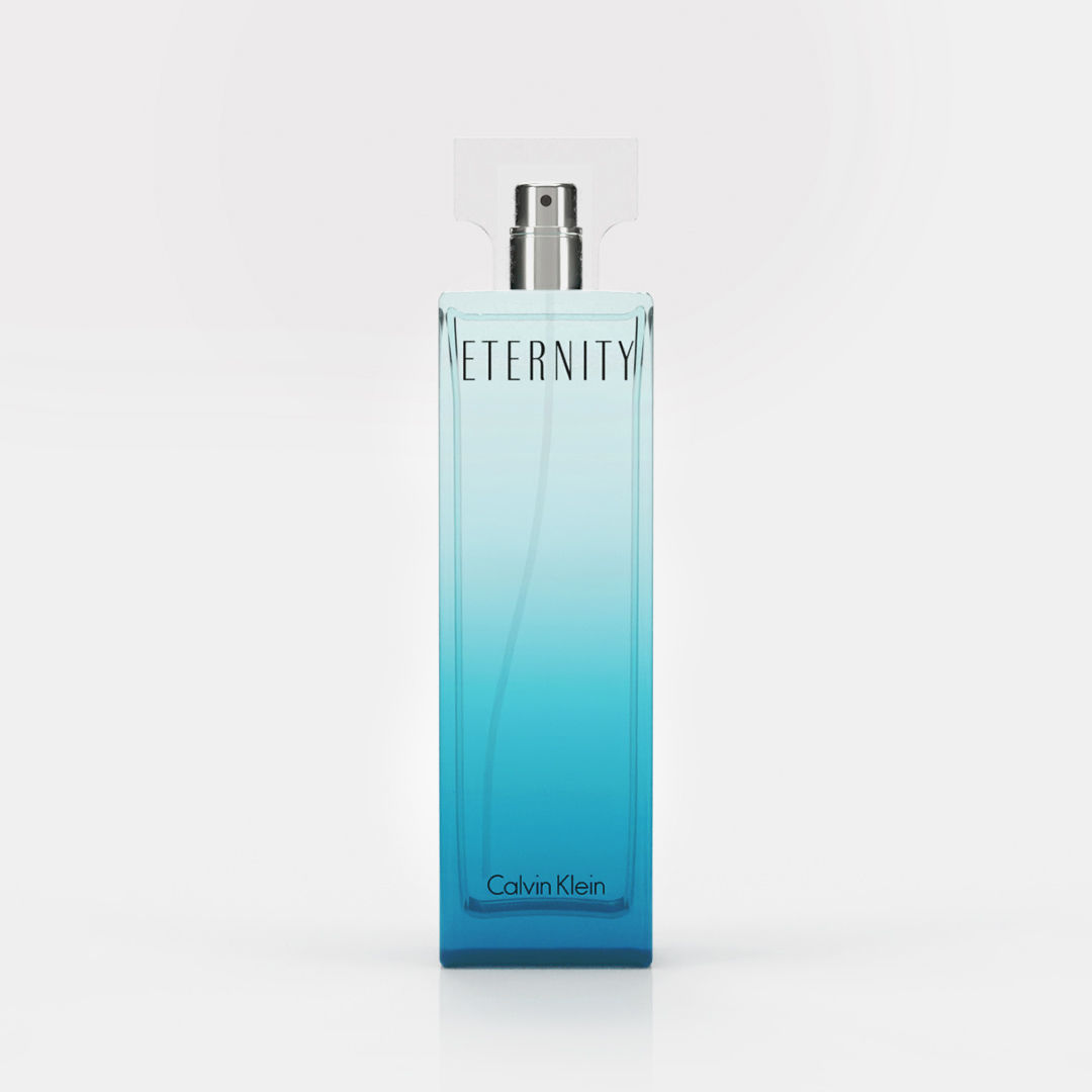 Rectangular Square Glass Cologne Perfume Fragrance Bottle Mockup 3D model_1