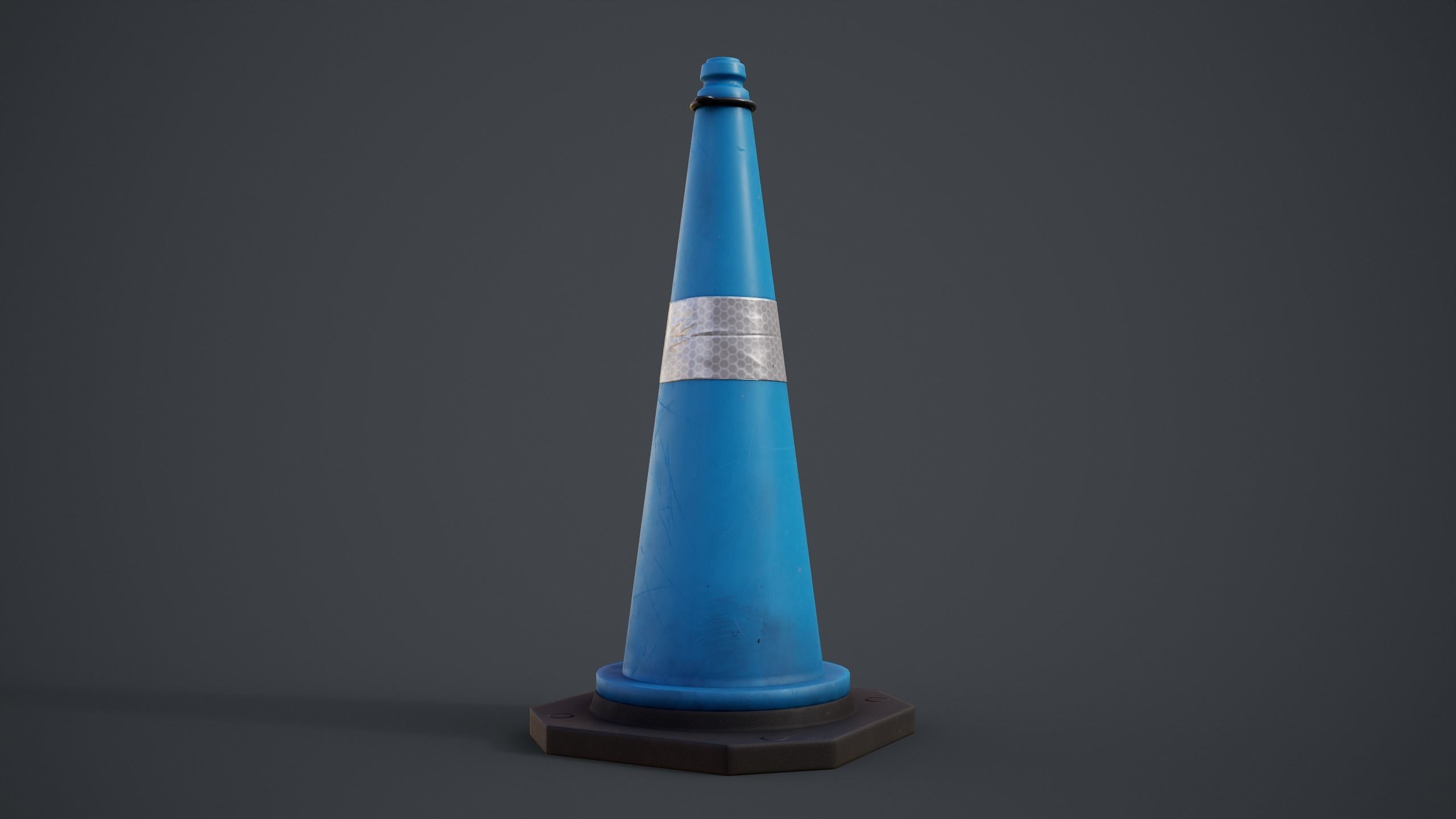 Traffic Cones Low-poly 3D model_19