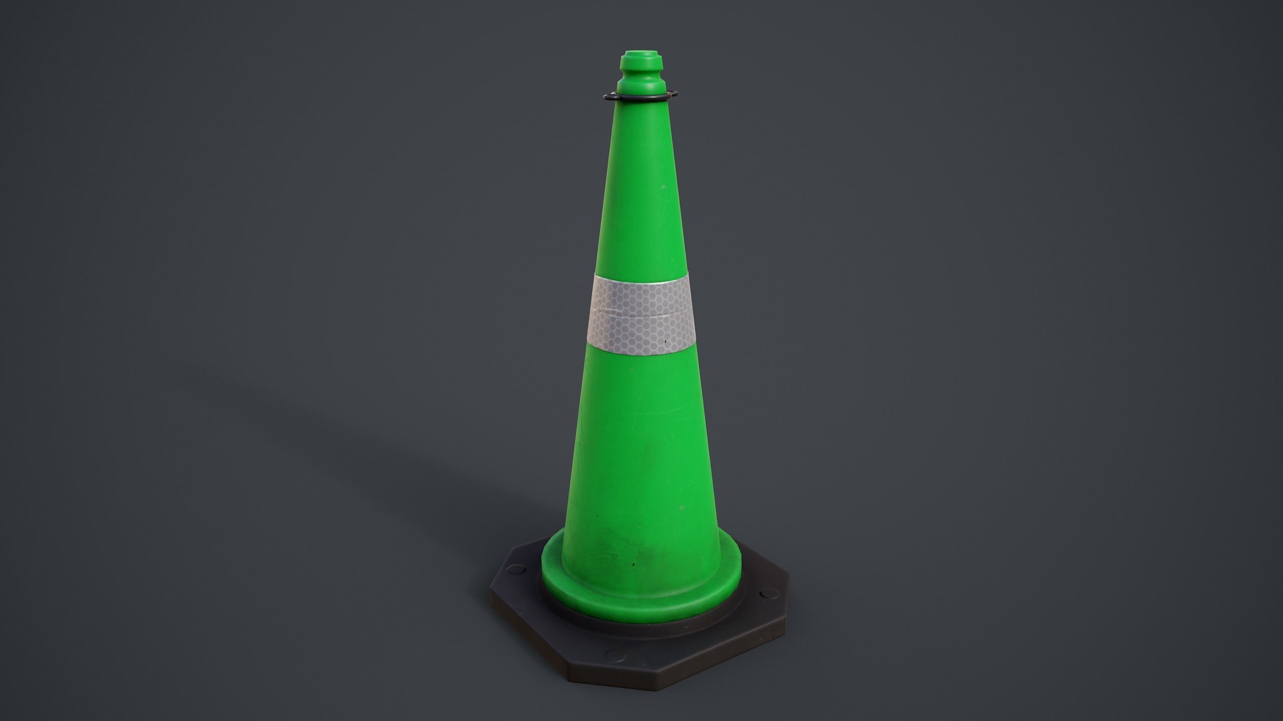 Traffic Cones Low-poly 3D model_13