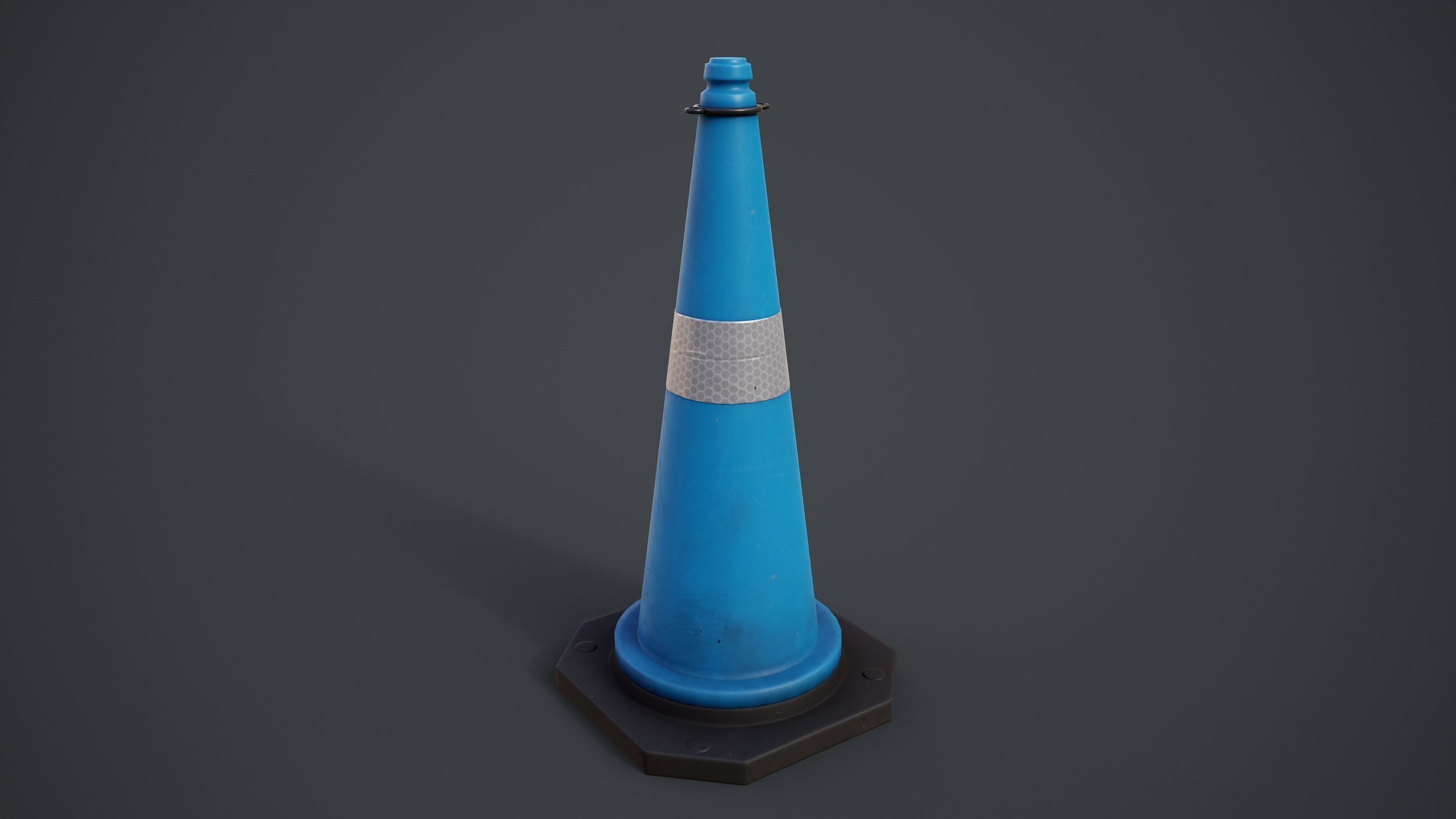 Traffic Cones Low-poly 3D model_20