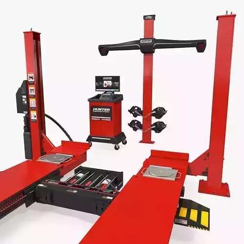 Hunter HawkEye Elite Wheel Aligner Car System with Lift