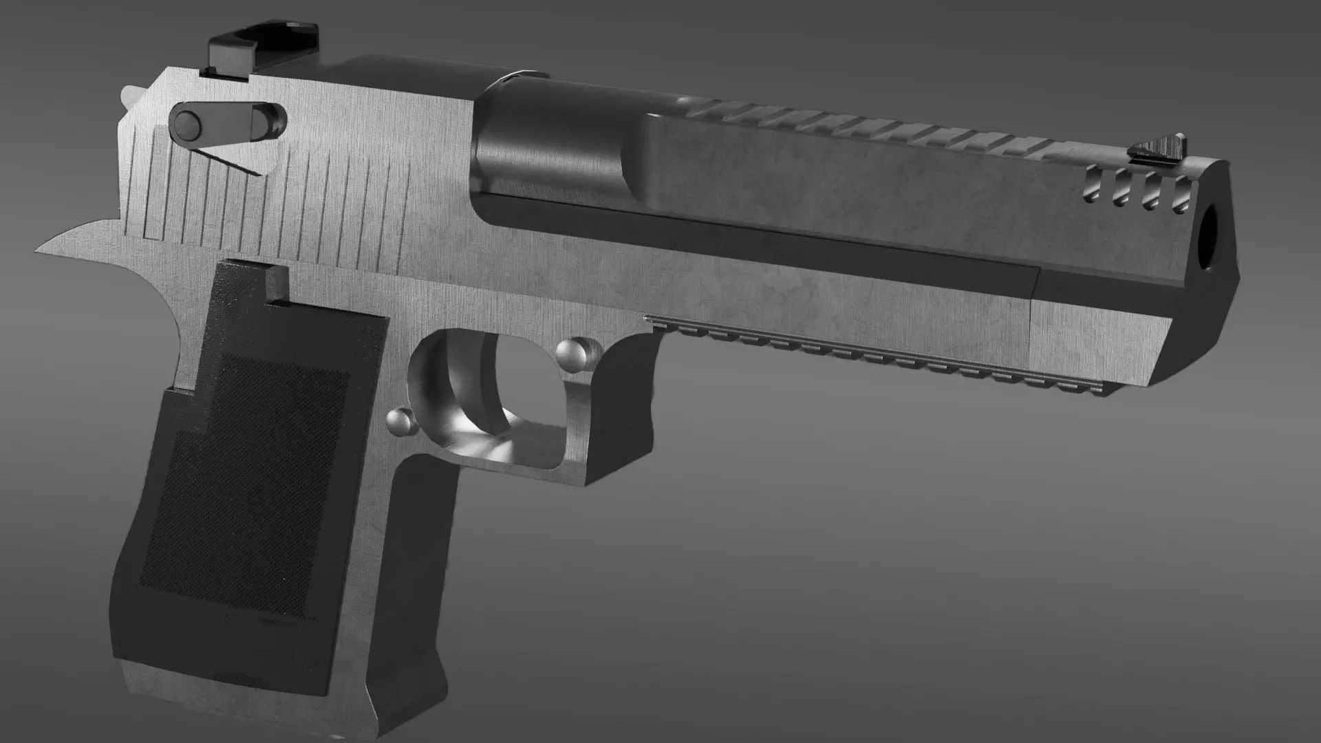 desert eagle  Low-poly 3D model_0