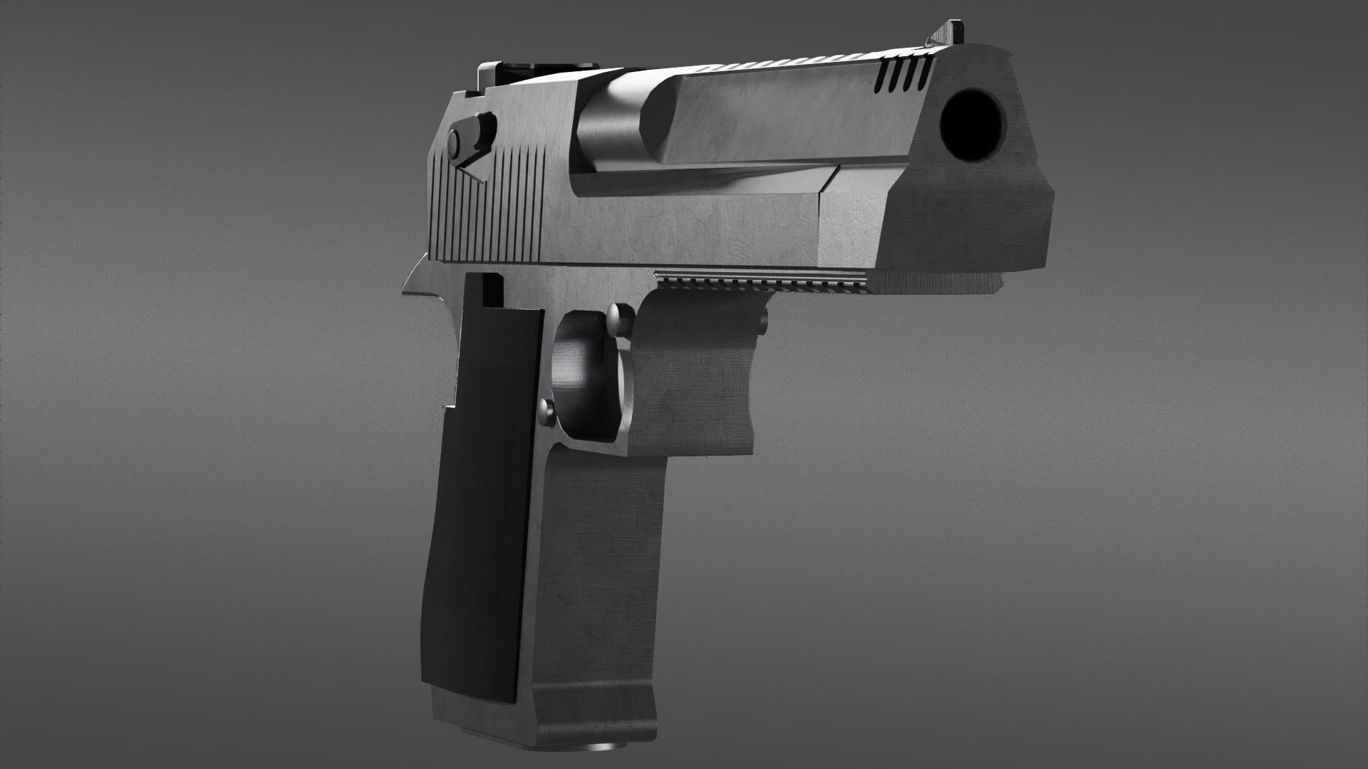 desert eagle  Low-poly 3D model_3